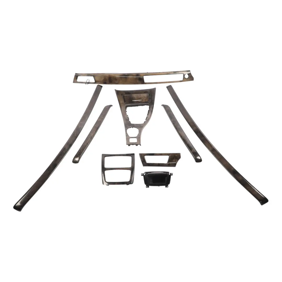 Dashboard Centre Console Interior Trim Cover Set Poplar Woodgrain Grey to BMW E93 with Part number 6958025 BMW E93 Dashboard Centre Console Interior Trim Cover Set Poplar Woodgrain Grey - SKU RHD-6958025-5 - Part number 6958025