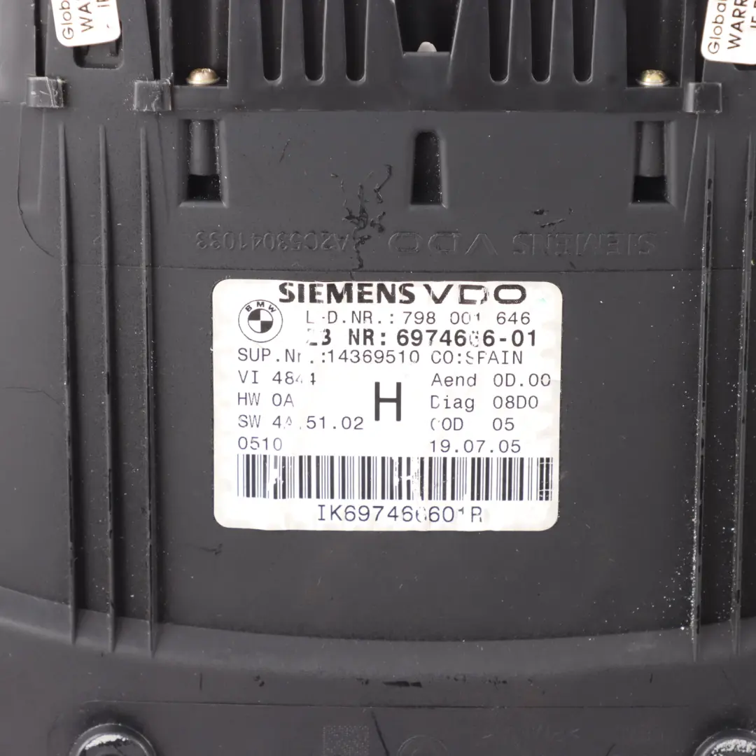 BMW E84 E90 E91 Instrument Cluster Speedo Clocks Automatic - SKU RHD-6974666 - Part number 6974666