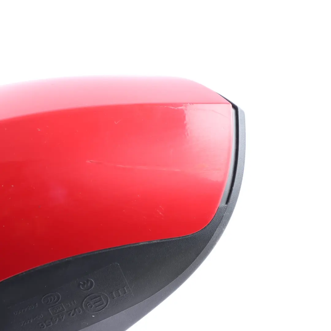 Seat Ibiza Mk4 6J Wing Mirror Door Outside Left N/S Emotion Red - S3H - SKU RHD-6J2857507H-EMR - Part number 6J2857507H