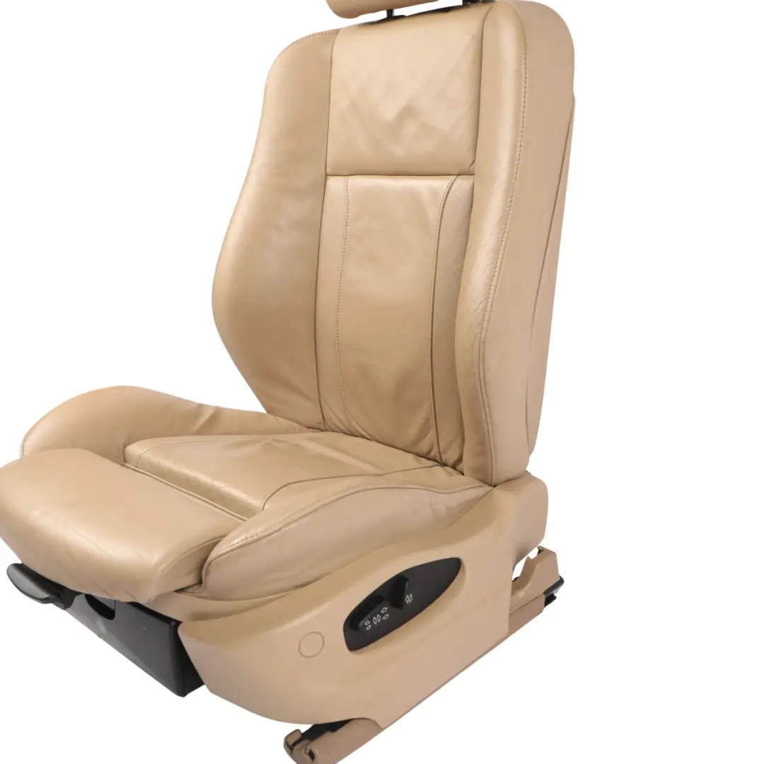 BMW X5 E53 Heated Sport Front Left N/S Beige Leather Electric Seat Memory - SKU RHD-7131095 - Part number 7131095