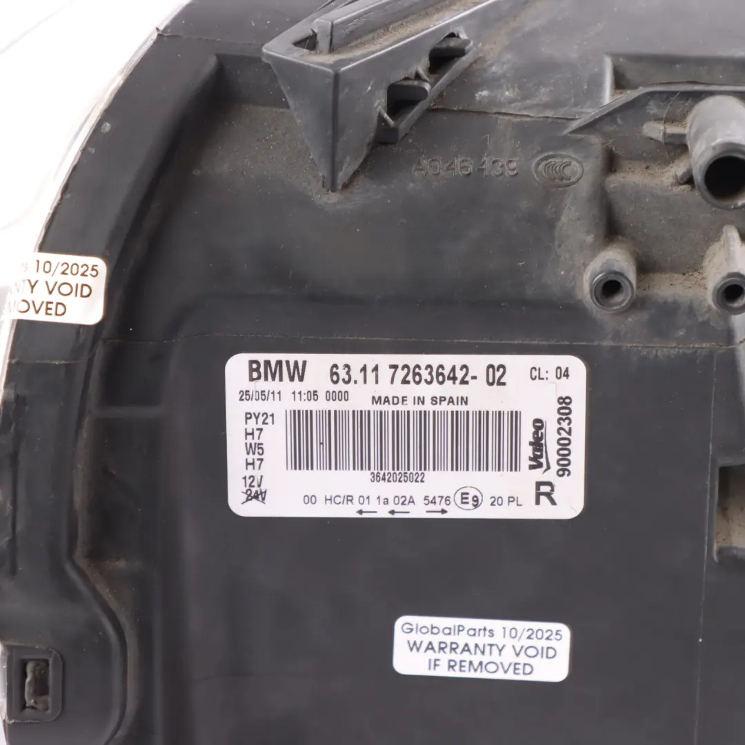 Headlight Headlamp Lamp Light Right O/S to BMW E82 E88 with Part number 7263642 BMW E82 E88 Headlight Headlamp Lamp Light Right O/S - SKU RHD-7263642-1 - Part number 7263642