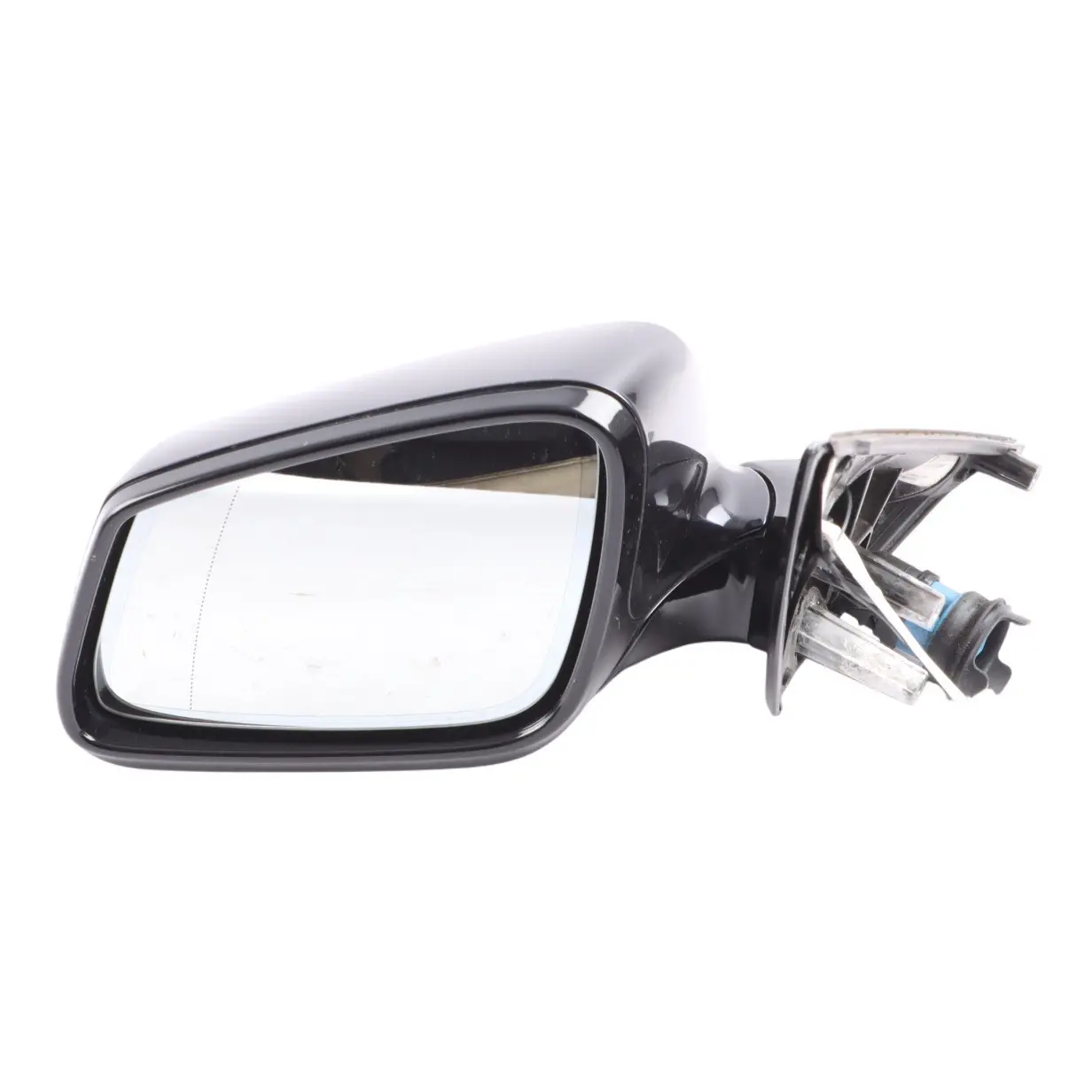 BMW F01 F02 Wing Mirror Heated Auto Dip Camera Left N/S Azurit Black - S34