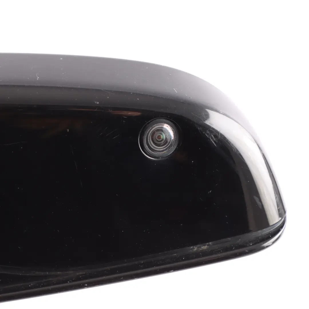 BMW F01 F02 Wing Mirror Heated Auto Dip Camera Left N/S Azurit Black - S34 - SKU RHD-7282171-AZB - Part number 7282171
