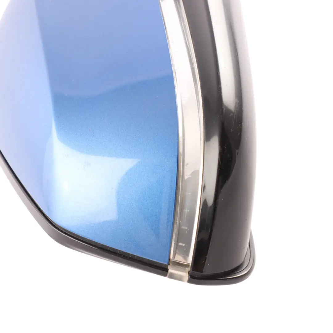 BMW F32 F33 F36 M Sport Heated Wing Mirror Right O/S Estoril Blau Metallic - B45 - SKU RHD-7285220-EB - Part number 7285220