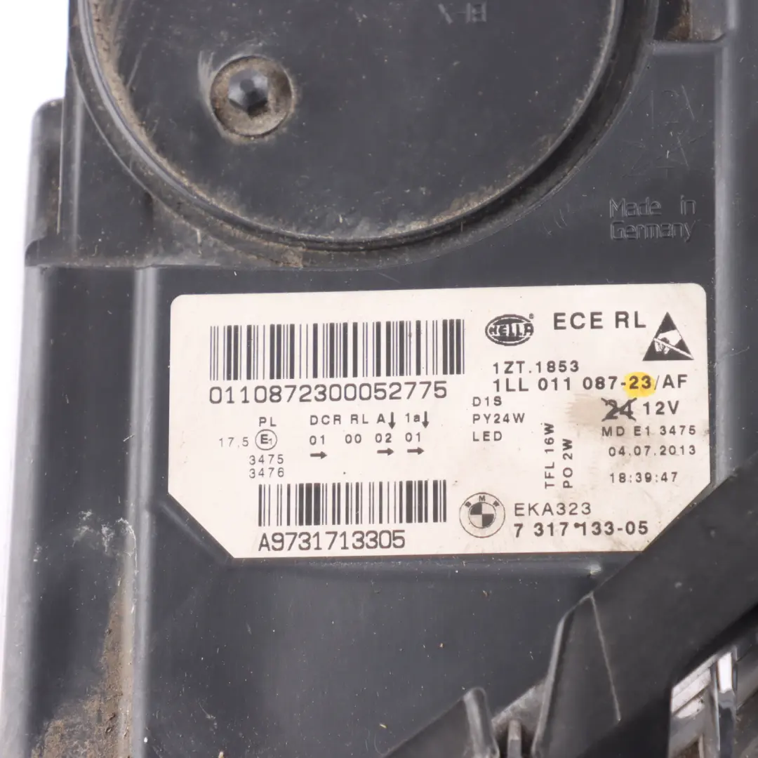 Bi-Xenon Headlamp BMW F10 F11 LCI Headlight Light Lamp Front Left N/S 7317133 to with Part number 7343913 Bi-Xenon Headlamp BMW F10 F11 LCI Headlight Light Lamp Front Left N/S 7317133 - SKU RHD-7343913 - Part number 7343913