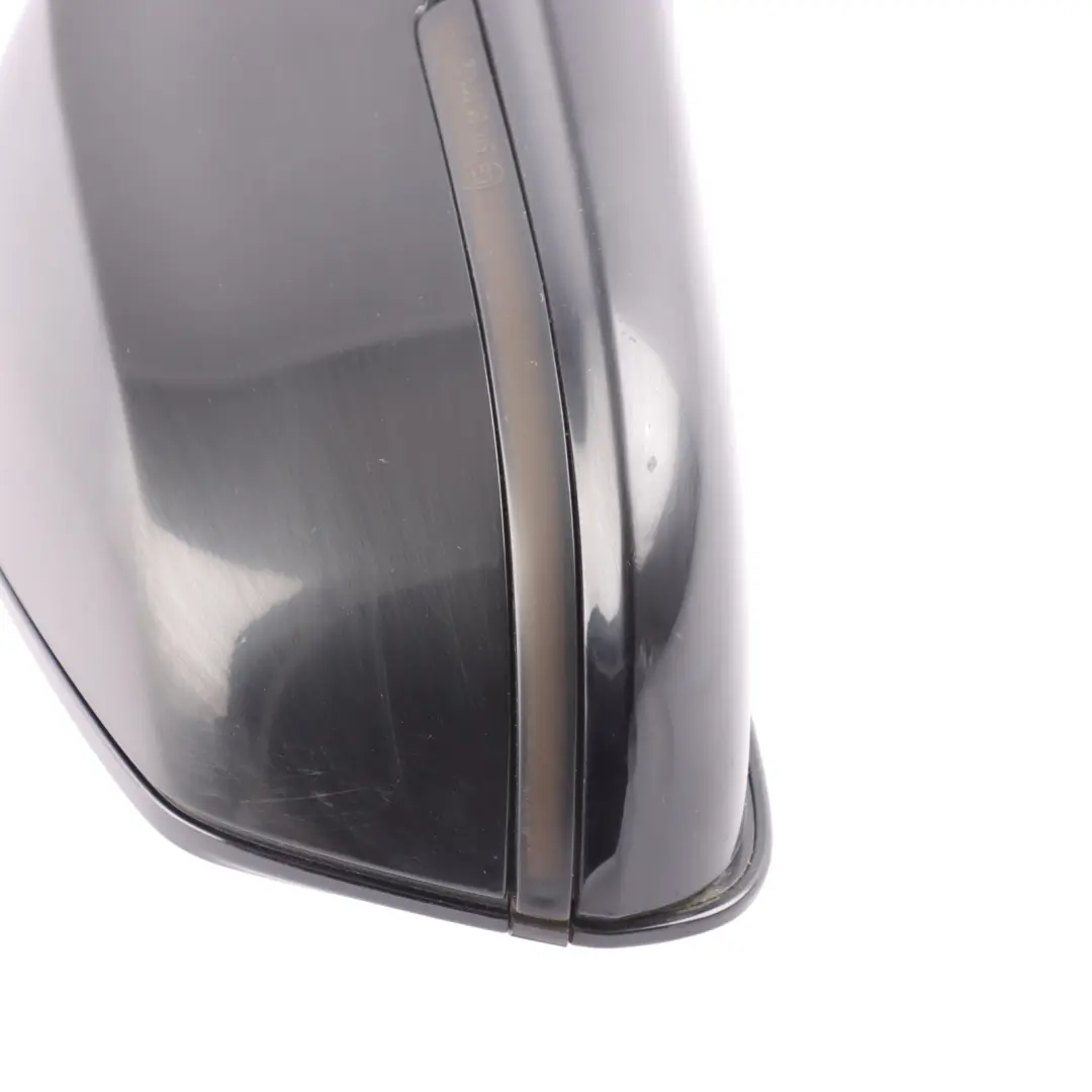 BMW F30 F31 Wing Mirror High Gloss Heated Right Black Sapphire Metallic 475 - SKU RHD-7345660-BS1 - Part number 7345660