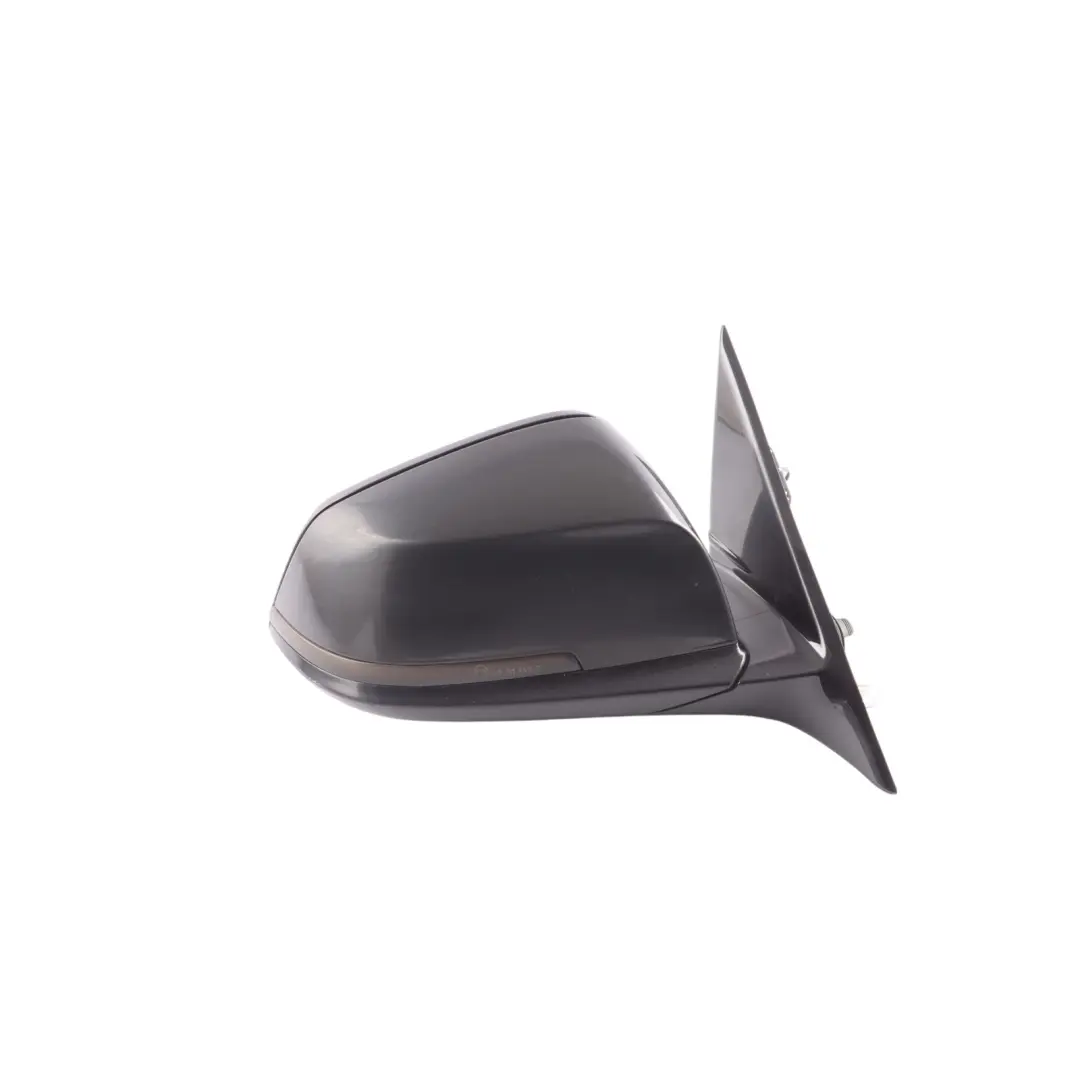 BMW F30 F31 Wing Mirror High Gloss Heated Right Black Sapphire Metallic 475 - SKU RHD-7345660-BS1 - Part number 7345660