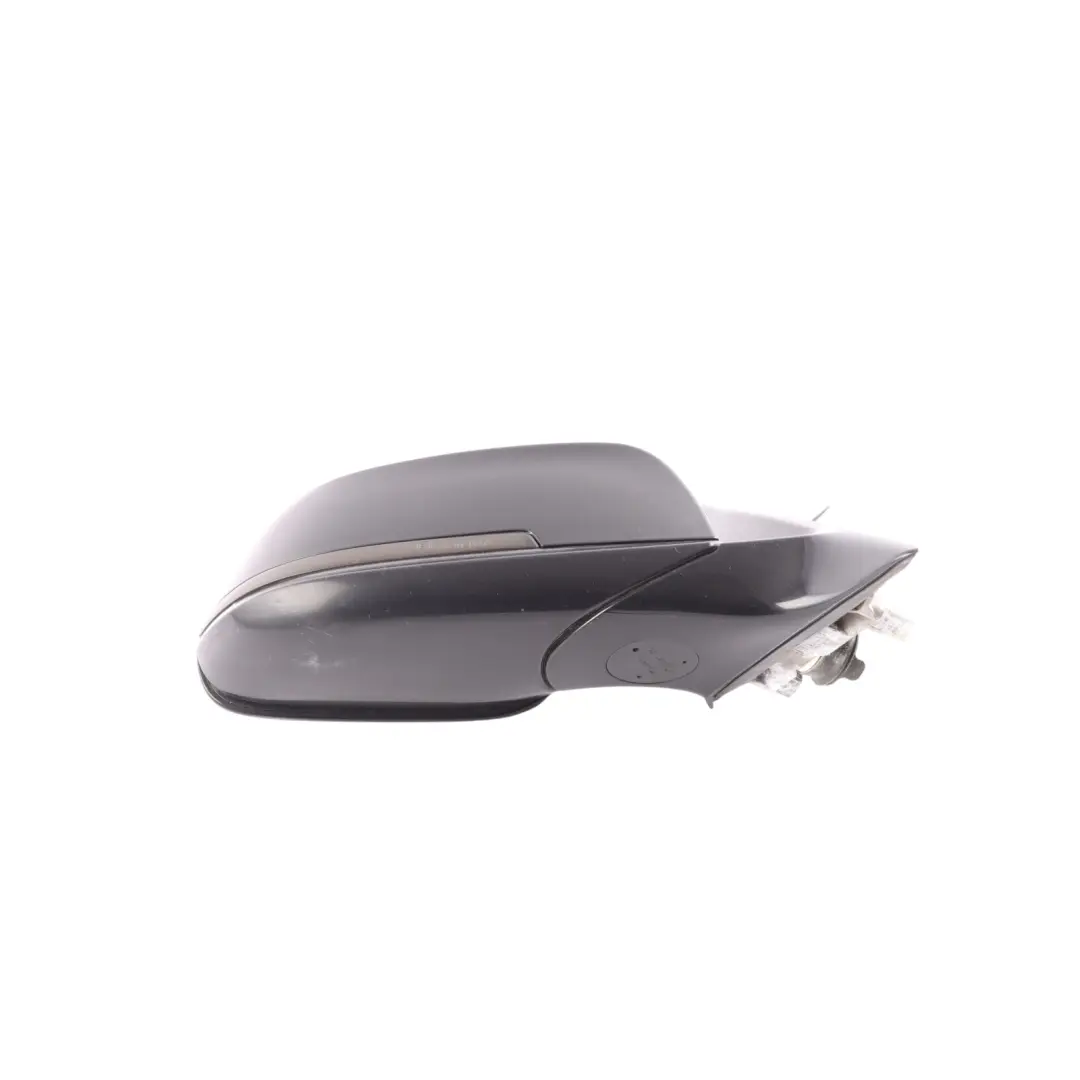 BMW F30 F31 Wing Mirror High Gloss Heated Right Black Sapphire Metallic 475 - SKU RHD-7345660-BS1 - Part number 7345660