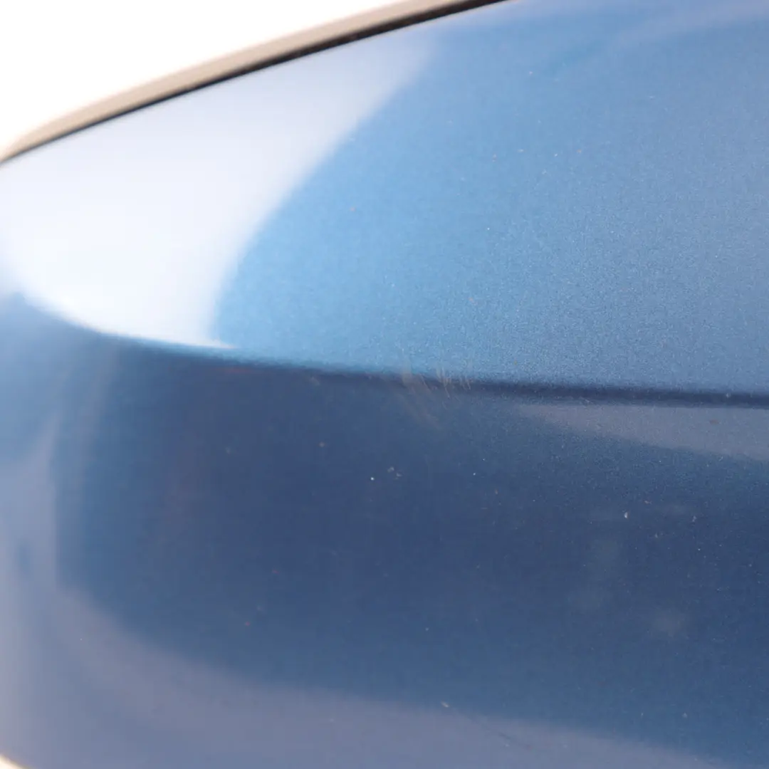 BMW F10 F11 LCI Outer Mirror Glass Heated Right O/S Estoril Blau Metallic B45 - SKU RHD-7350662-EB - Part number 7350662
