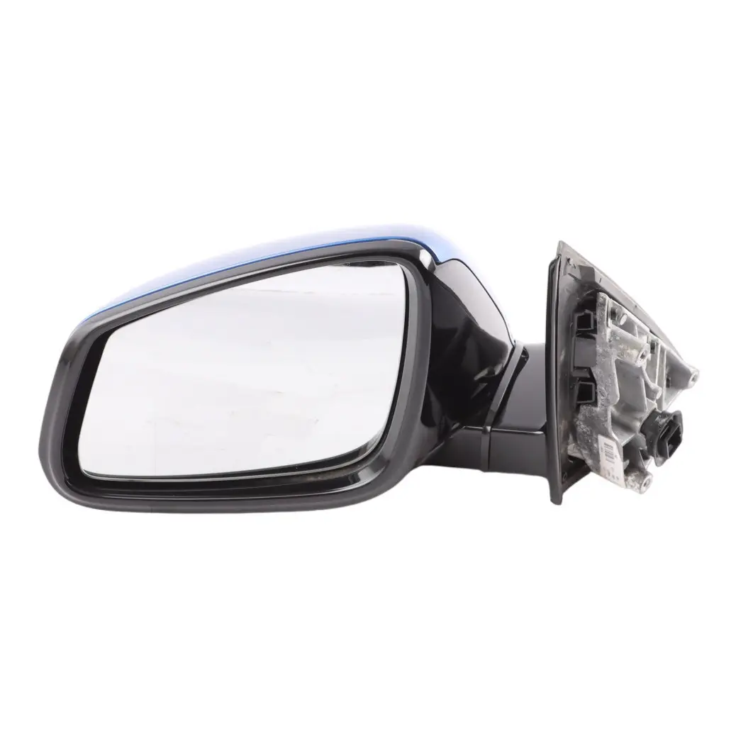 BMW X1 F48 Wing Mirror High Gloss Left Door N/S 5 Pins Estoril Blau Metallic-B45