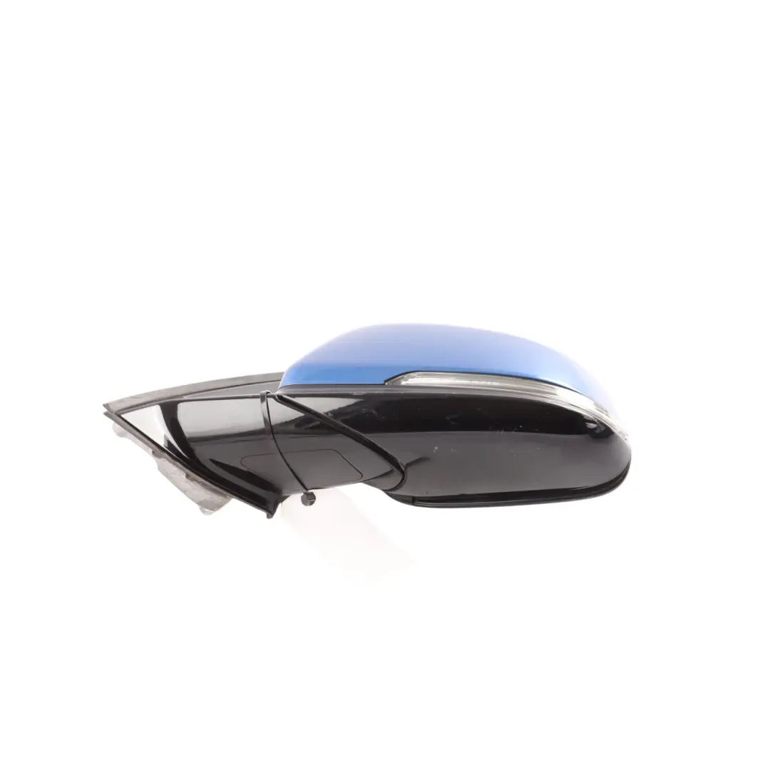BMW X1 F48 Wing Mirror High Gloss Left Door N/S 5 Pins Estoril Blau Metallic-B45 - SKU RHD-7459827-EB - Part number 7459827