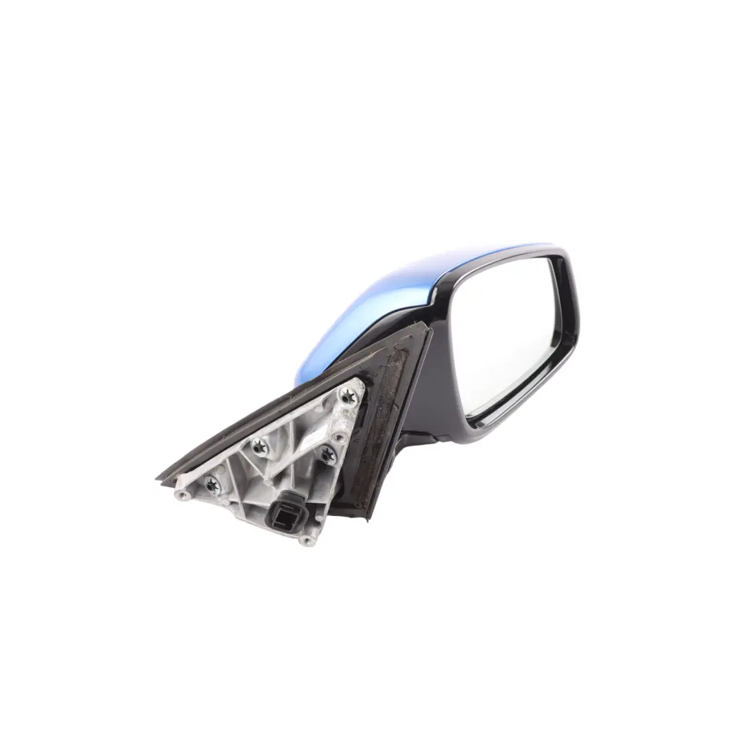 BMW X1 F48 Wing Mirror High Gloss Right O/S 5 Pins Estoril Blau Metallic - B45 - SKU RHD-7459828-EB - Part number 7459828