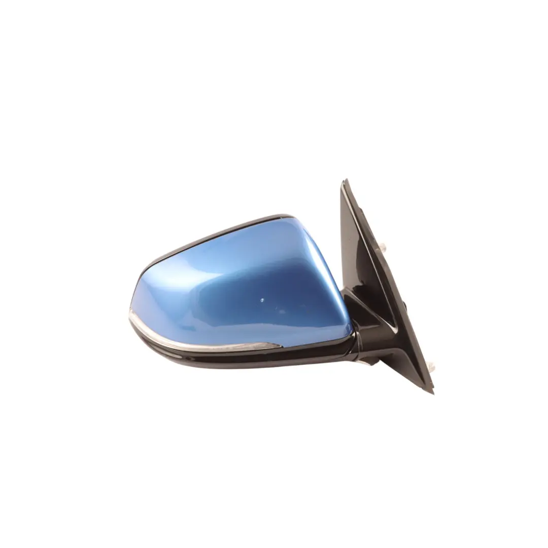 Wing Mirror High Gloss Right O/S 5 Pins Estoril Blau Metallic - B45 to BMW X1 F48 with Part number 7459828 BMW X1 F48 Wing Mirror High Gloss Right O/S 5 Pins Estoril Blau Metallic - B45 - SKU RHD-7459828-EB - Part number 7459828