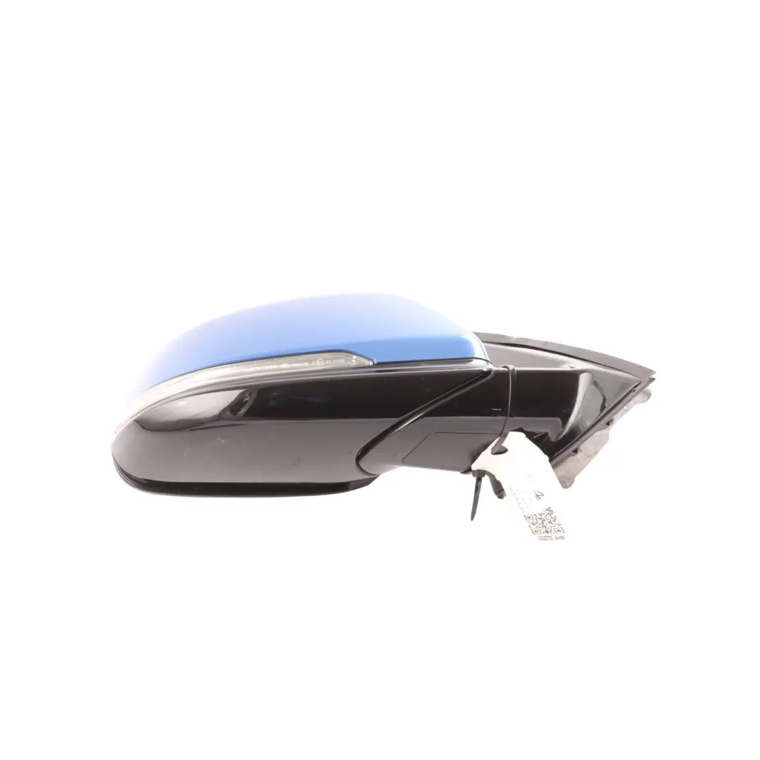 Wing Mirror High Gloss Right O/S 5 Pins Estoril Blau Metallic - B45 to BMW X1 F48 with Part number 7459828 BMW X1 F48 Wing Mirror High Gloss Right O/S 5 Pins Estoril Blau Metallic - B45 - SKU RHD-7459828-EB - Part number 7459828