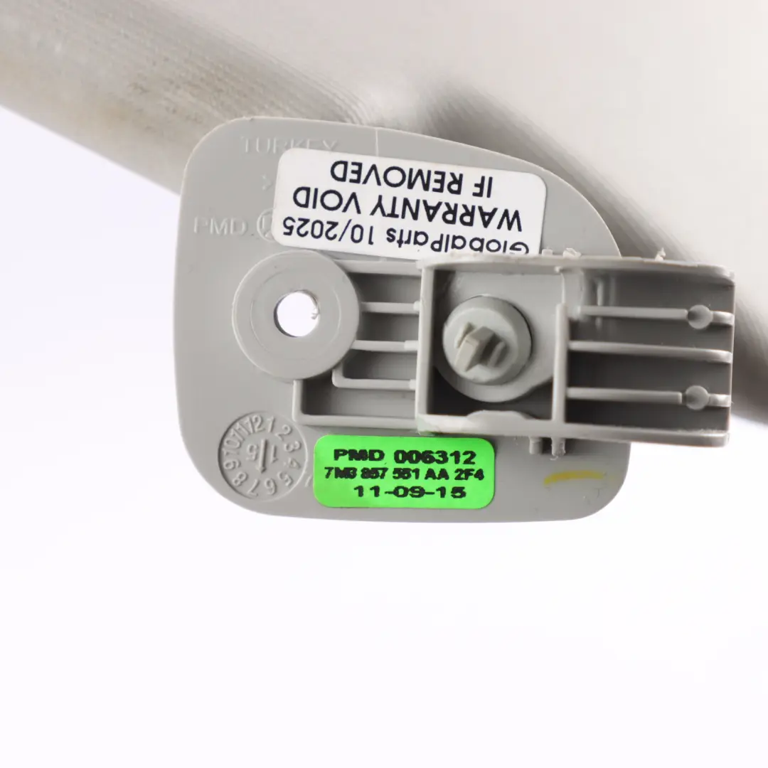 Volkswagen Sharan 7N Sun Visor Panel Mirror Pearl Grey Left N/S 7M3857551AA - SKU RHD-7M3857551T - Part number 7M3857551T