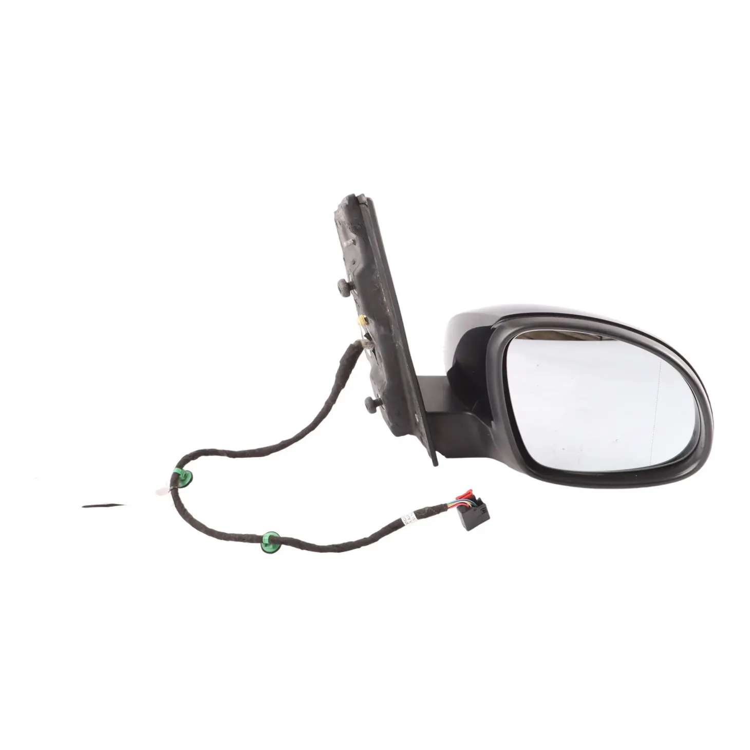 VW Volkswagen Sharan Mk2 7N Door Electric Wing Mirror Right O/S Deep Black - C9X
