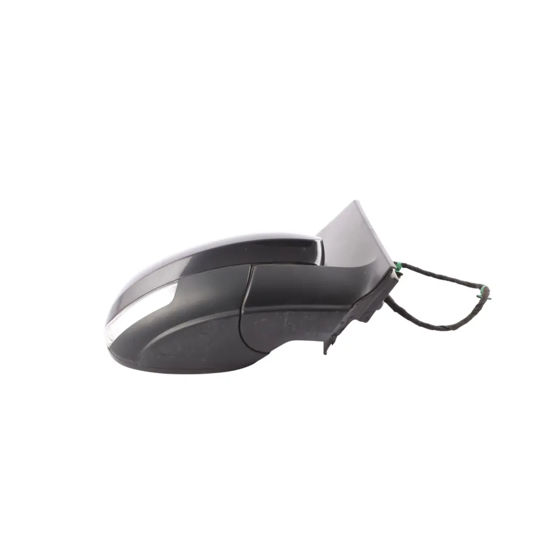 VW Volkswagen Sharan Mk2 7N Door Electric Wing Mirror Right O/S Deep Black - C9X - SKU RHD-7N2857508S-DBL - Part number 7N2857508S