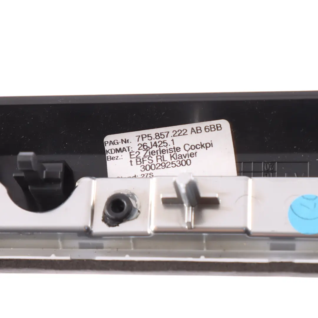 Front Upper Dashboard Trim Strip Right O/S to Porsche Cayenne 92A with Part number 7P5857222AB Porsche Cayenne 92A Front Upper Dashboard Trim Strip Right O/S - SKU RHD-7P5857222AB - Part number 7P5857222AB