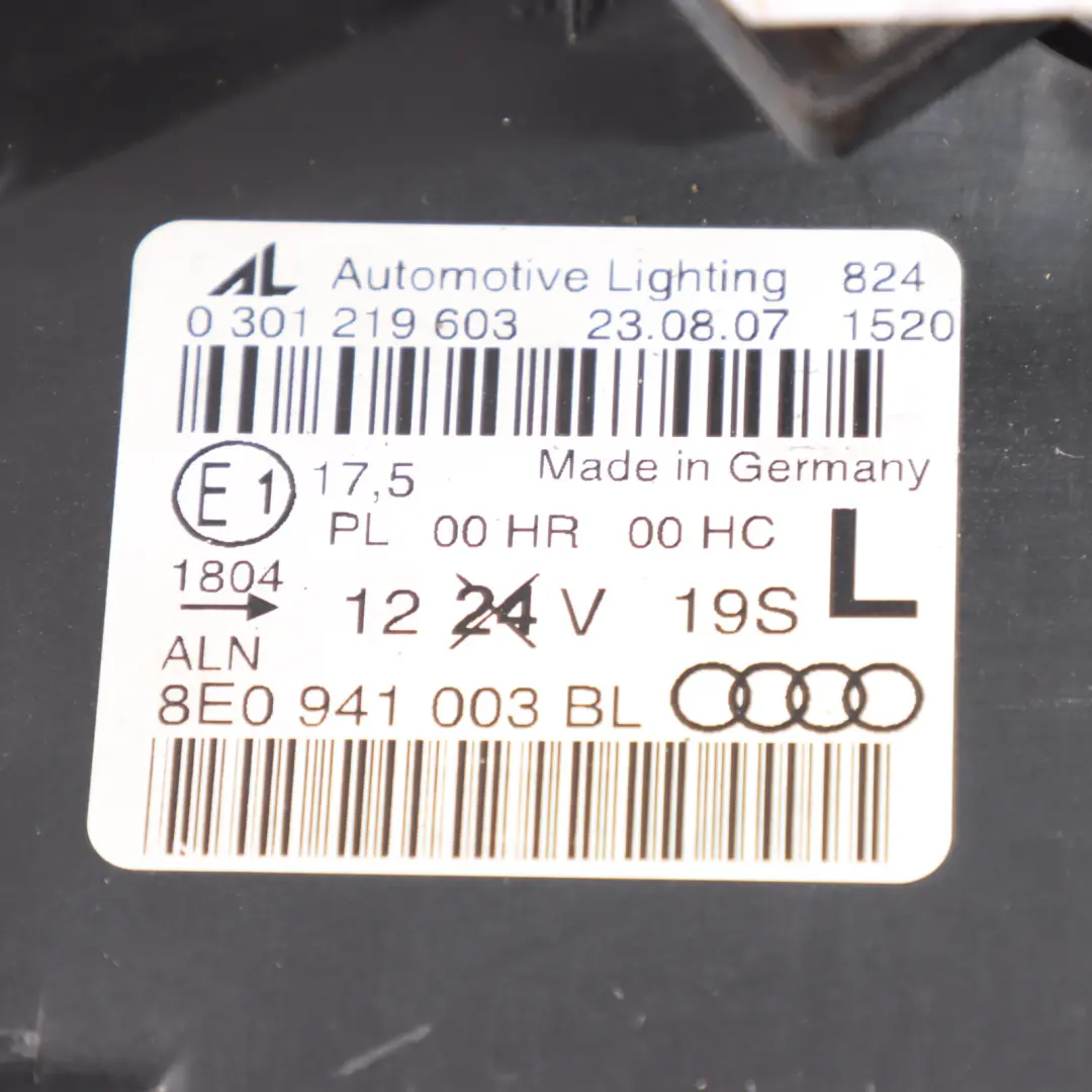 Front Headlight Headlamp Light Lamp Halogen Left N/S to Audi A4 B7 with Part number 8E0941003BL Audi A4 B7 Front Headlight Headlamp Light Lamp Halogen Left N/S - SKU RHD-8E0941003BL - Part number 8E0941003BL
