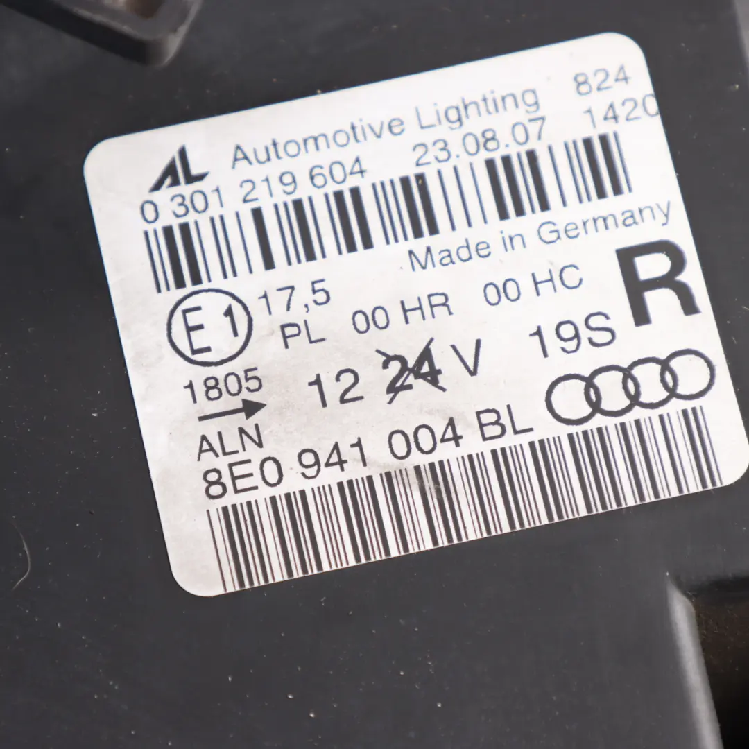 Front Headlight Headlamp Light Lamp Halogen Right O/S to Audi A4 B7 with Part number 8E0941004BL Audi A4 B7 Front Headlight Headlamp Light Lamp Halogen Right O/S - SKU RHD-8E0941004BL - Part number 8E0941004BL