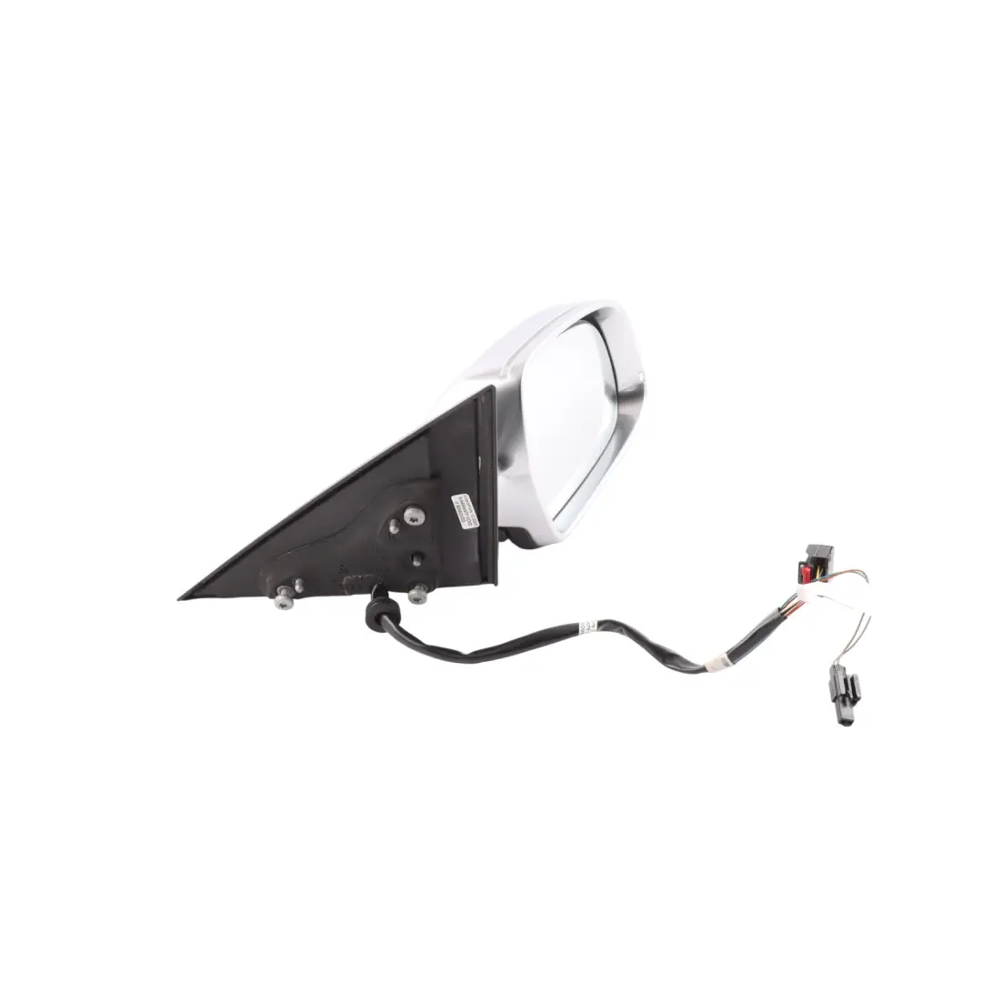 Audi A5 8F Electric Wing Mirror Right O/S Aluminium Trim Cover - SKU RHD-8F2857410AD-ALU - Part number 8F2857410AD