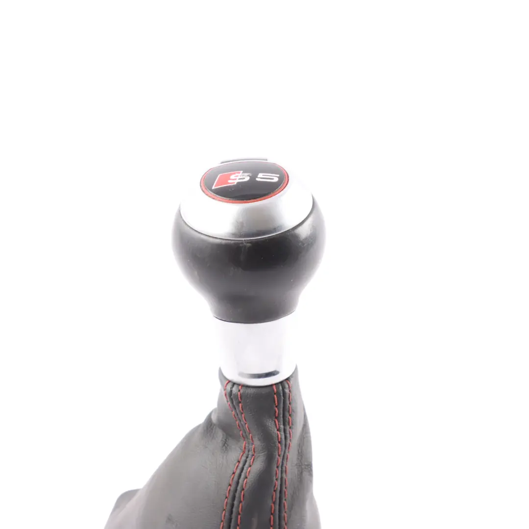 Selector Lever Handle Knob DSG Leather to Audi S5 8T Gear Shifter with Part number 8K2713139K Audi S5 8T Gear Shifter Selector Lever Handle Knob DSG Leather - SKU RHD-8K2713139K - Part number 8K2713139K