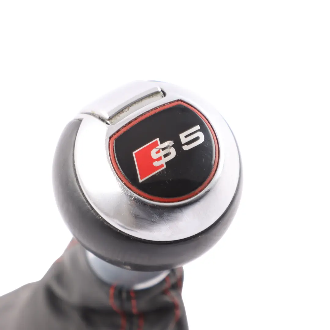 Audi S5 8T Gear Shifter Selector Lever Handle Knob DSG Leather - SKU RHD-8K2713139K - Part number 8K2713139K