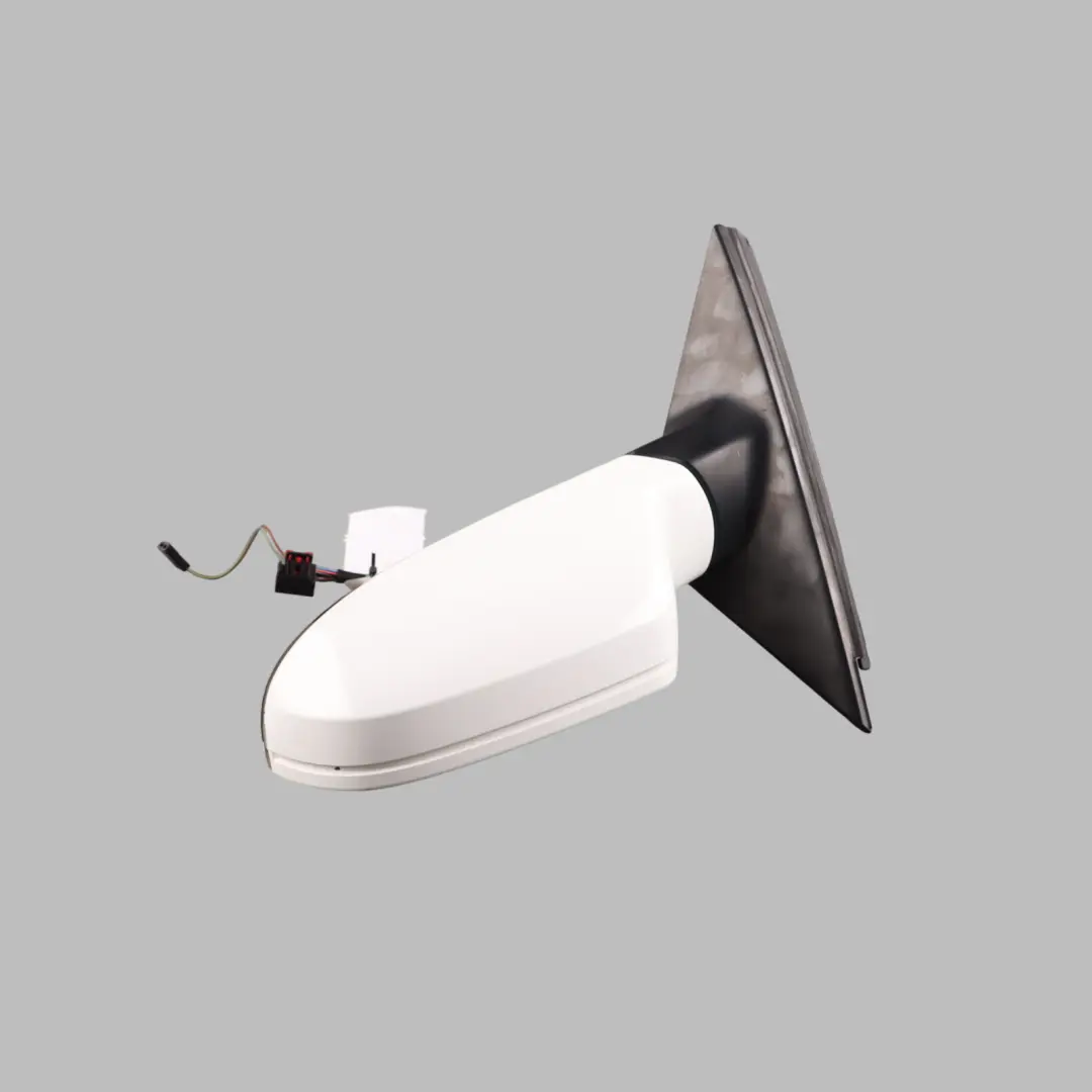 Audi A4 B8 Wing Mirror Electric Front Door Left N/S Ibis White - Y9C - SKU RHD-8K2857409AH-IWH - Part number 8K2857409AH