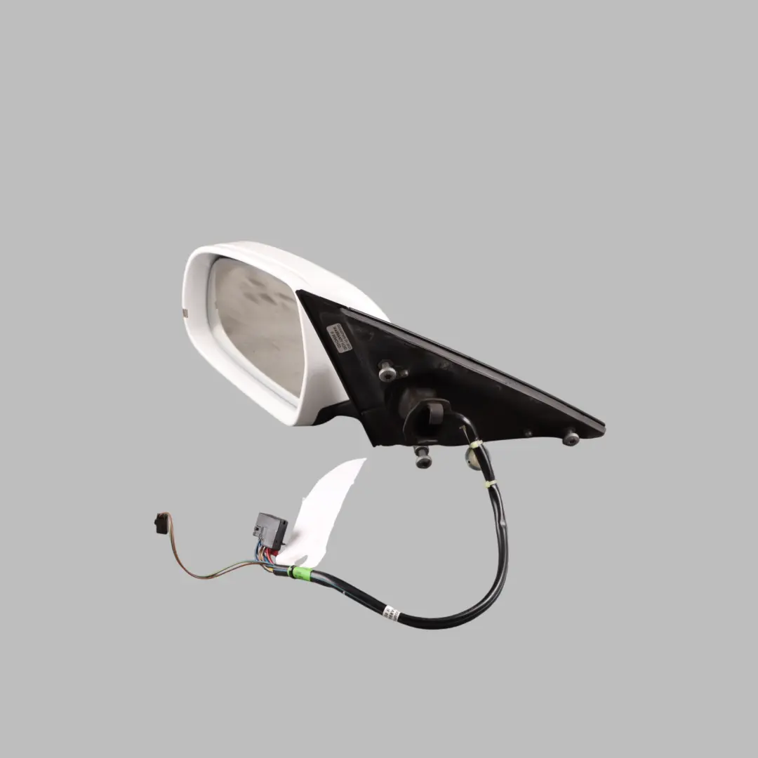 Audi A4 B8 Wing Mirror Electric Front Door Left N/S Ibis White - Y9C - SKU RHD-8K2857409AH-IWH - Part number 8K2857409AH