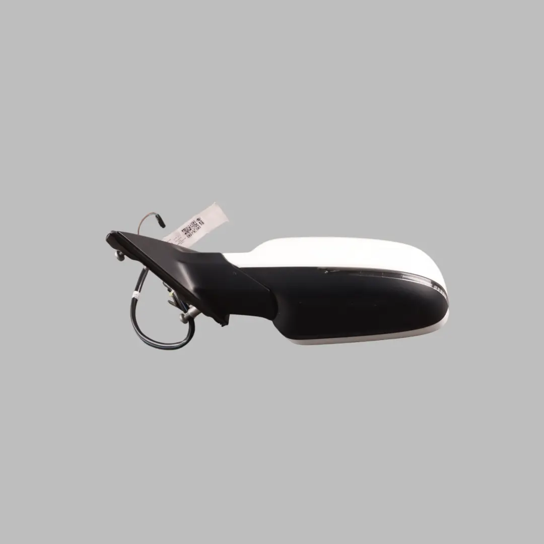 Audi A4 B8 Wing Mirror Electric Front Door Left N/S Ibis White - Y9C - SKU RHD-8K2857409AH-IWH - Part number 8K2857409AH
