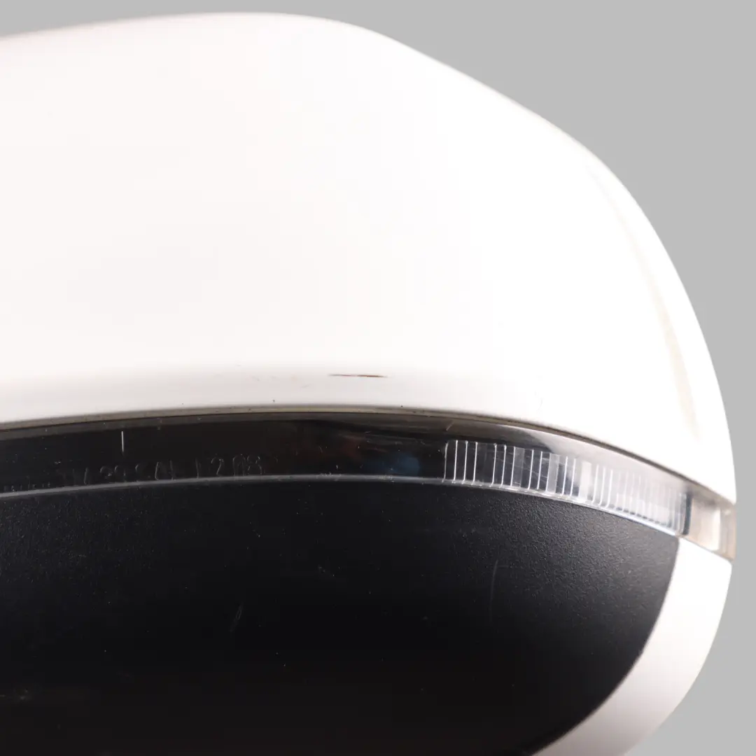 Audi A4 B8 Wing Mirror Electric Front Door Left N/S Ibis White - Y9C - SKU RHD-8K2857409AH-IWH - Part number 8K2857409AH