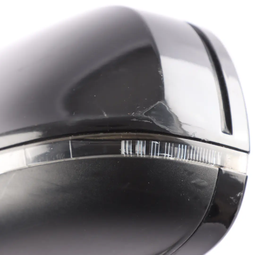 Audi A3 8P Door Wing Mirror Left N/S Brilliant Black Metallic Y9B - SKU RHD-8P2858531FB-BBL - Part number 8P2858531FB