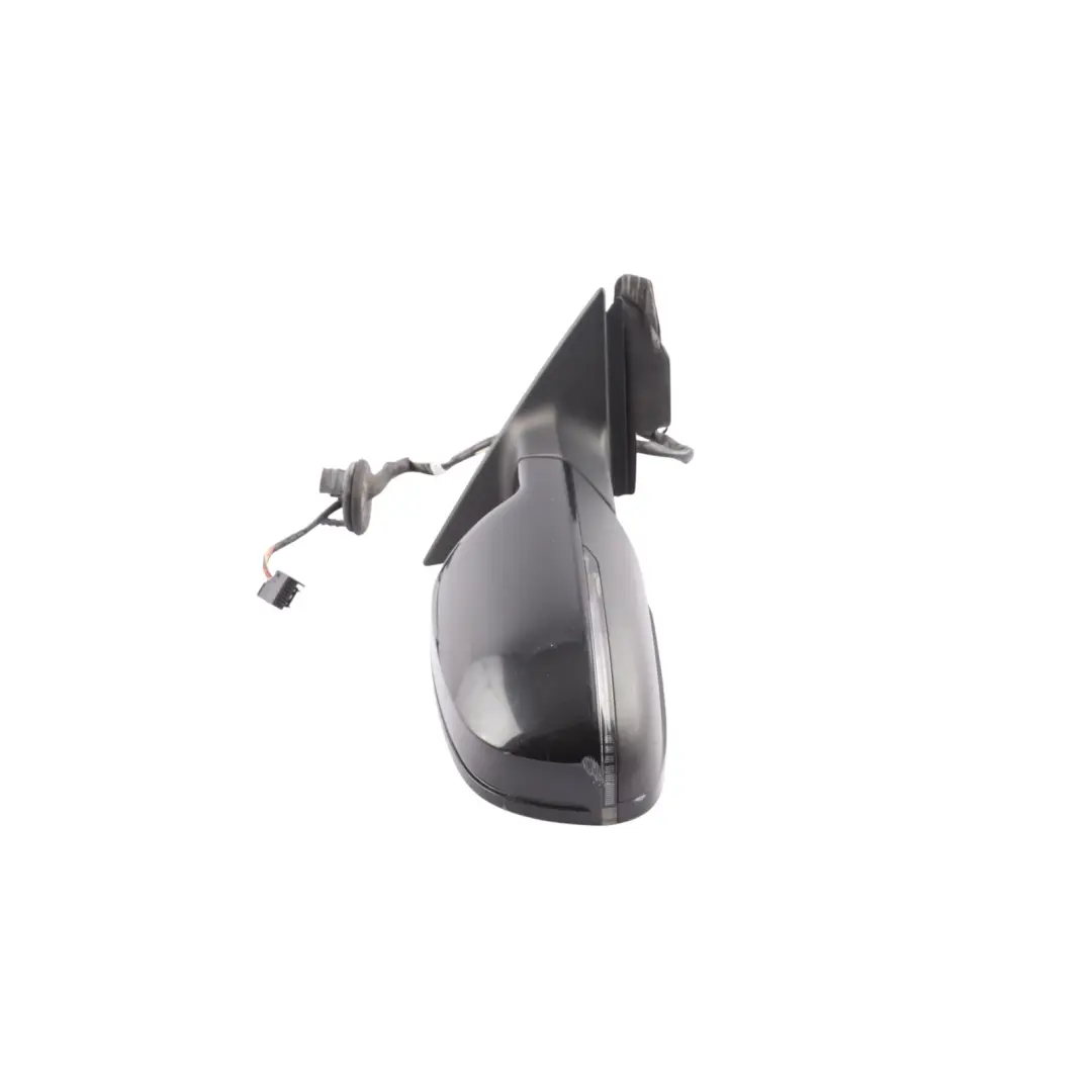 Audi A3 8P Door Wing Mirror Right O/S Brilliant Black Metallic Y9B - SKU RHD-8P2858532FB-BBL - Part number 8P2858532FB