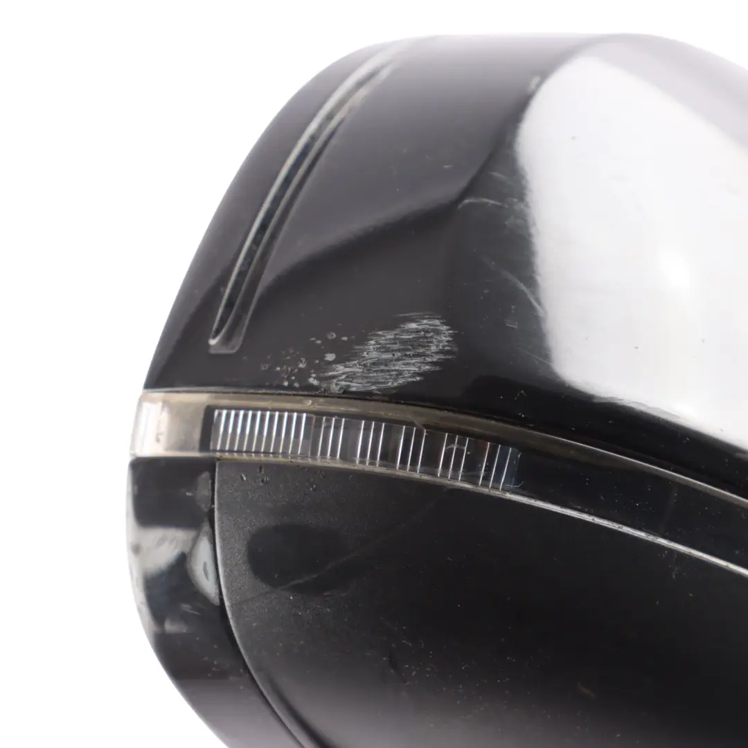 Audi A3 8P Door Wing Mirror Right O/S Brilliant Black Metallic Y9B - SKU RHD-8P2858532FB-BBL - Part number 8P2858532FB