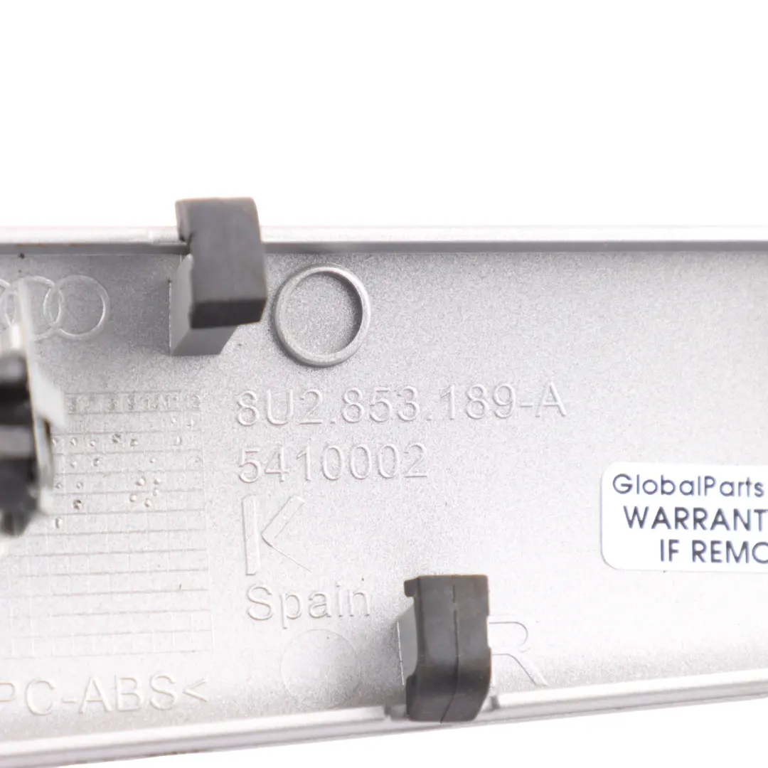 Audi Q3 8U Dashboard Panel Left N/S Side Cover Trim Quattro Grey - SKU RHD-8U2853189A - Part number 8U2853189A