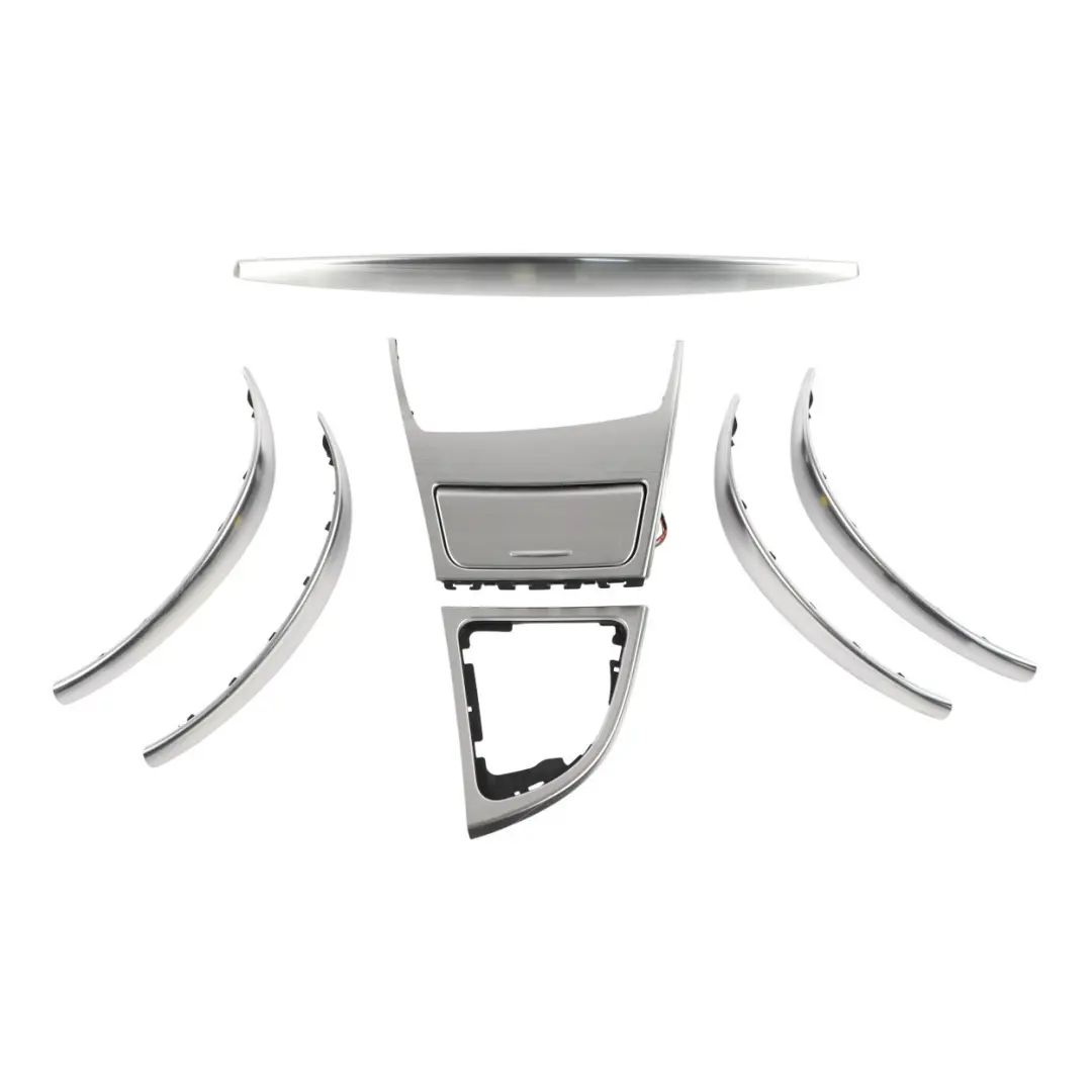 BMW E87 LCI Ashtray Trim Set Dash Dashboard Aluminium Akzentschliff - SKU RHD-9122672-2 - Part number 9122672