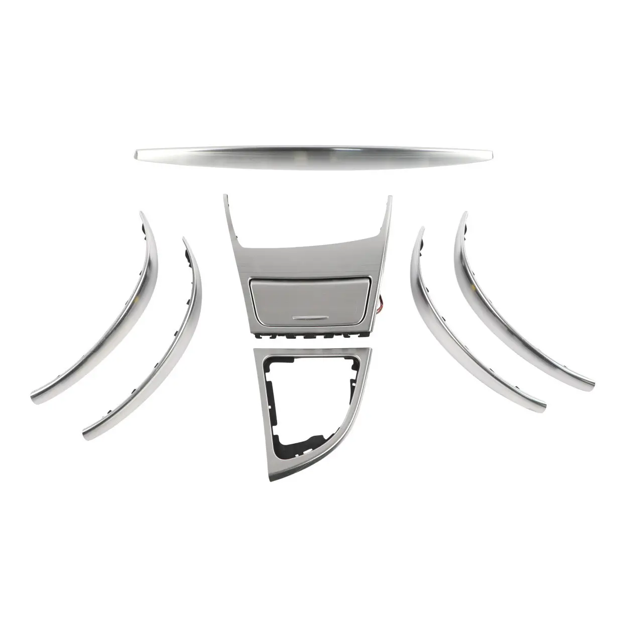 BMW E87 LCI Ashtray Trim Set Dash Dashboard Aluminium Akzentschliff