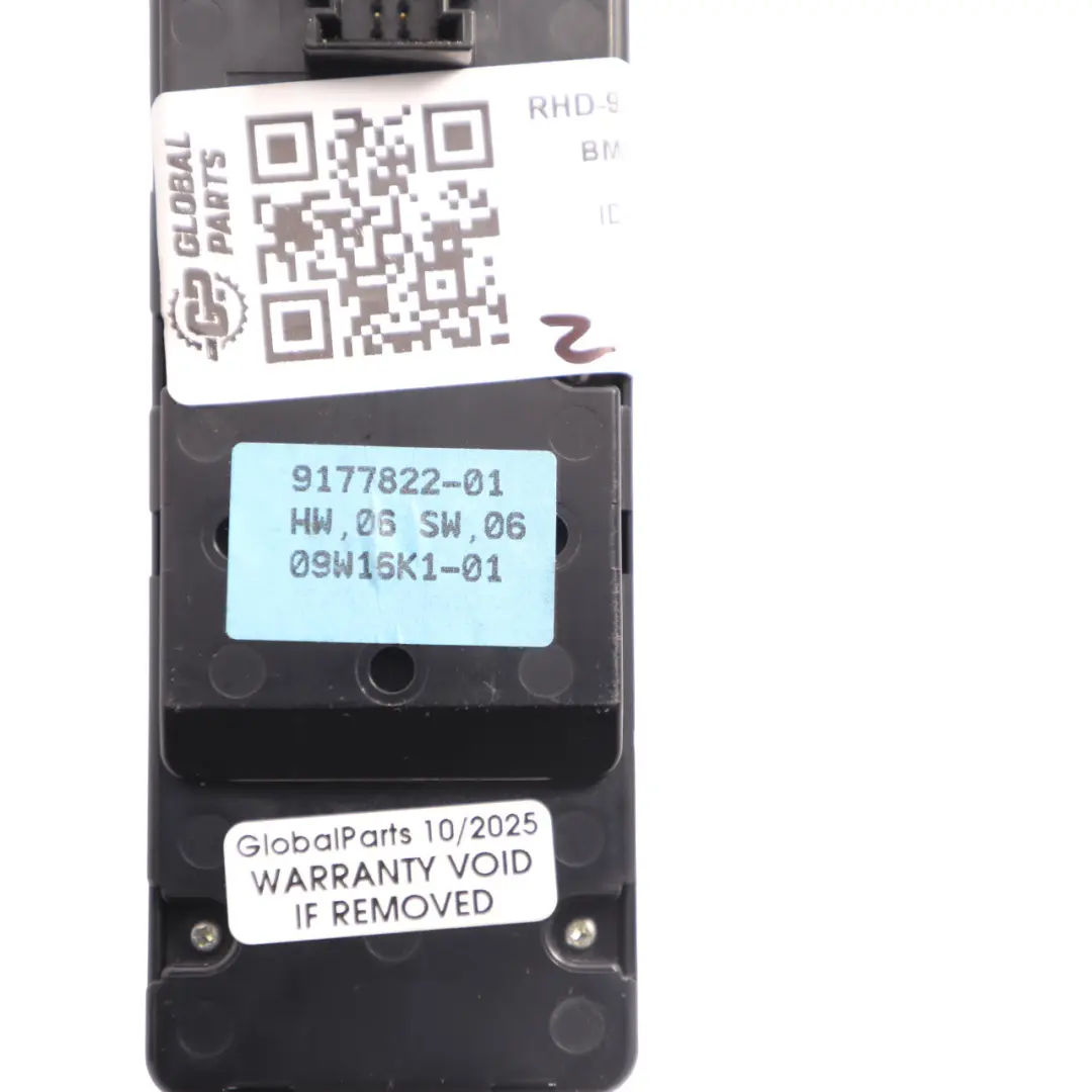 BMW Z4 E89 Cabrio Roadster Switch Window Lifter Driver's Side - SKU 9177822-1 - Part number 9177822