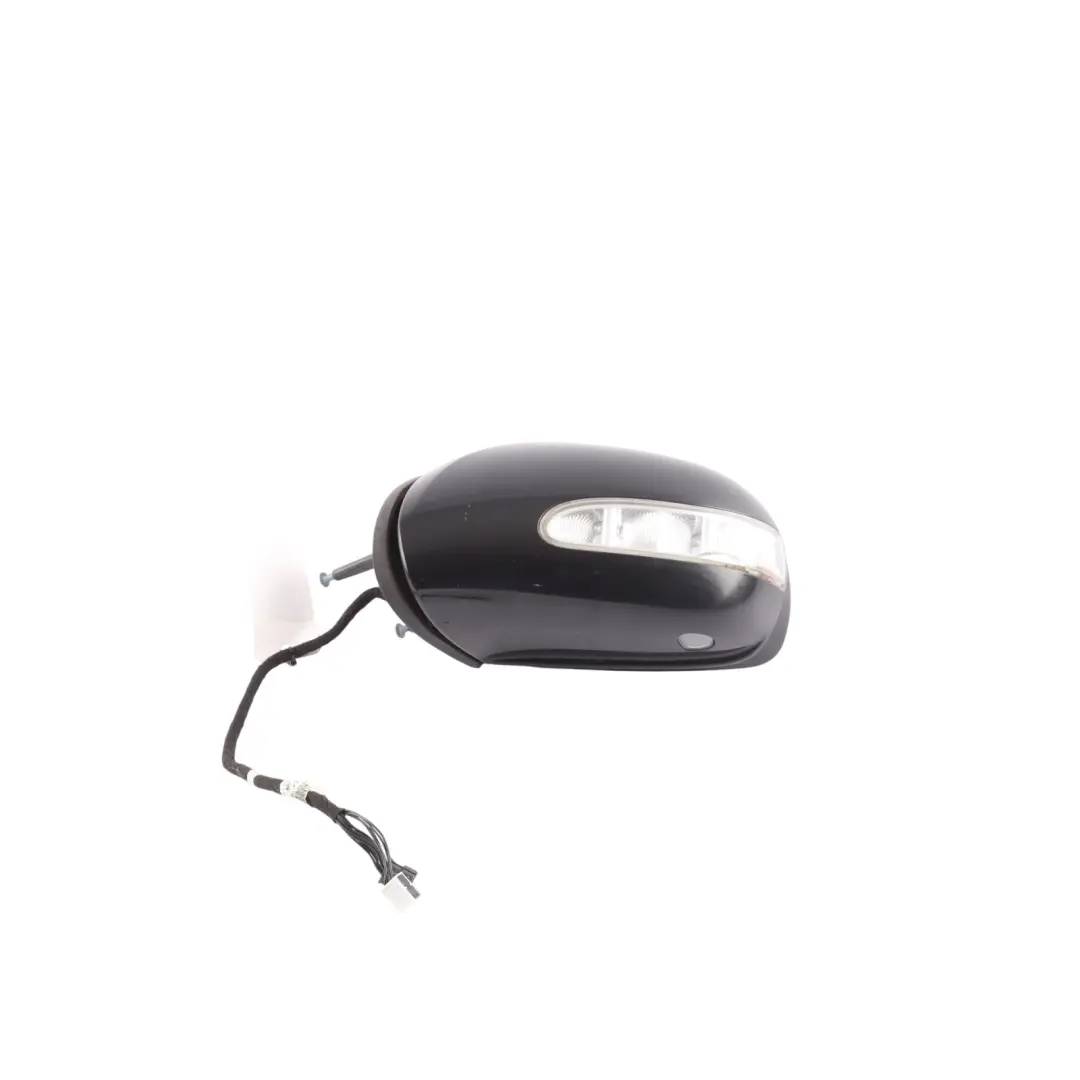 Mercedes ML W164 Wing Mirror Left N/S Power Fold Obsidian Black Metallic - 197 - SKU RHD-A1648101193-OB - Part number A1648101193