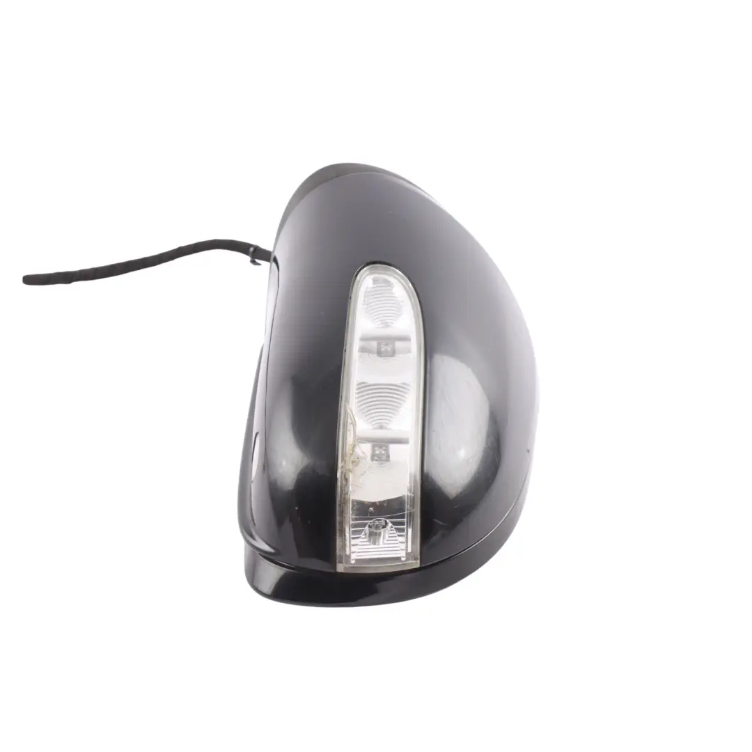 Mercedes ML W164 Wing Mirror Left N/S Power Fold Obsidian Black Metallic - 197 - SKU RHD-A1648101193-OB - Part number A1648101193