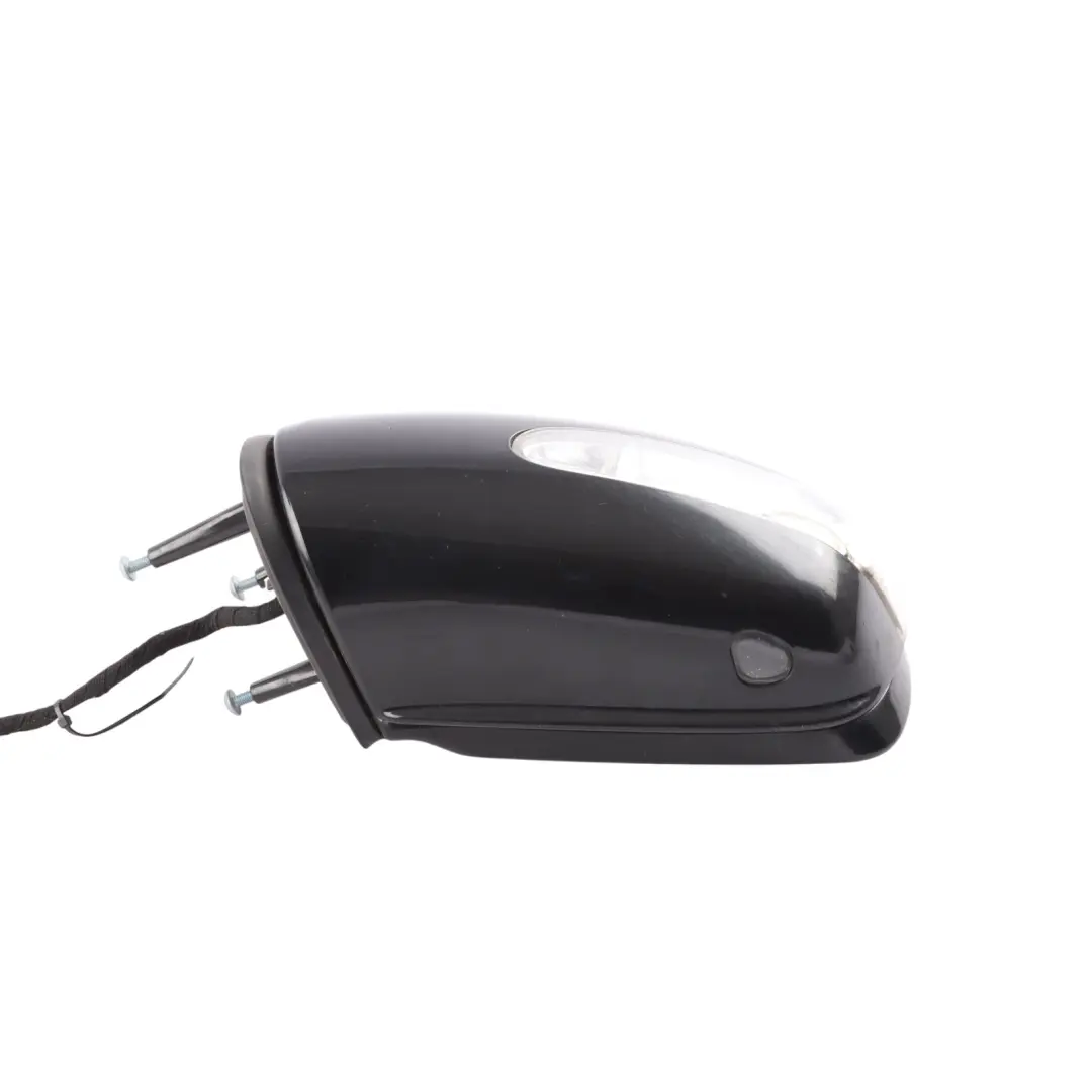 Mercedes ML W164 Wing Mirror Left N/S Power Fold Obsidian Black Metallic - 197 - SKU RHD-A1648101193-OB - Part number A1648101193