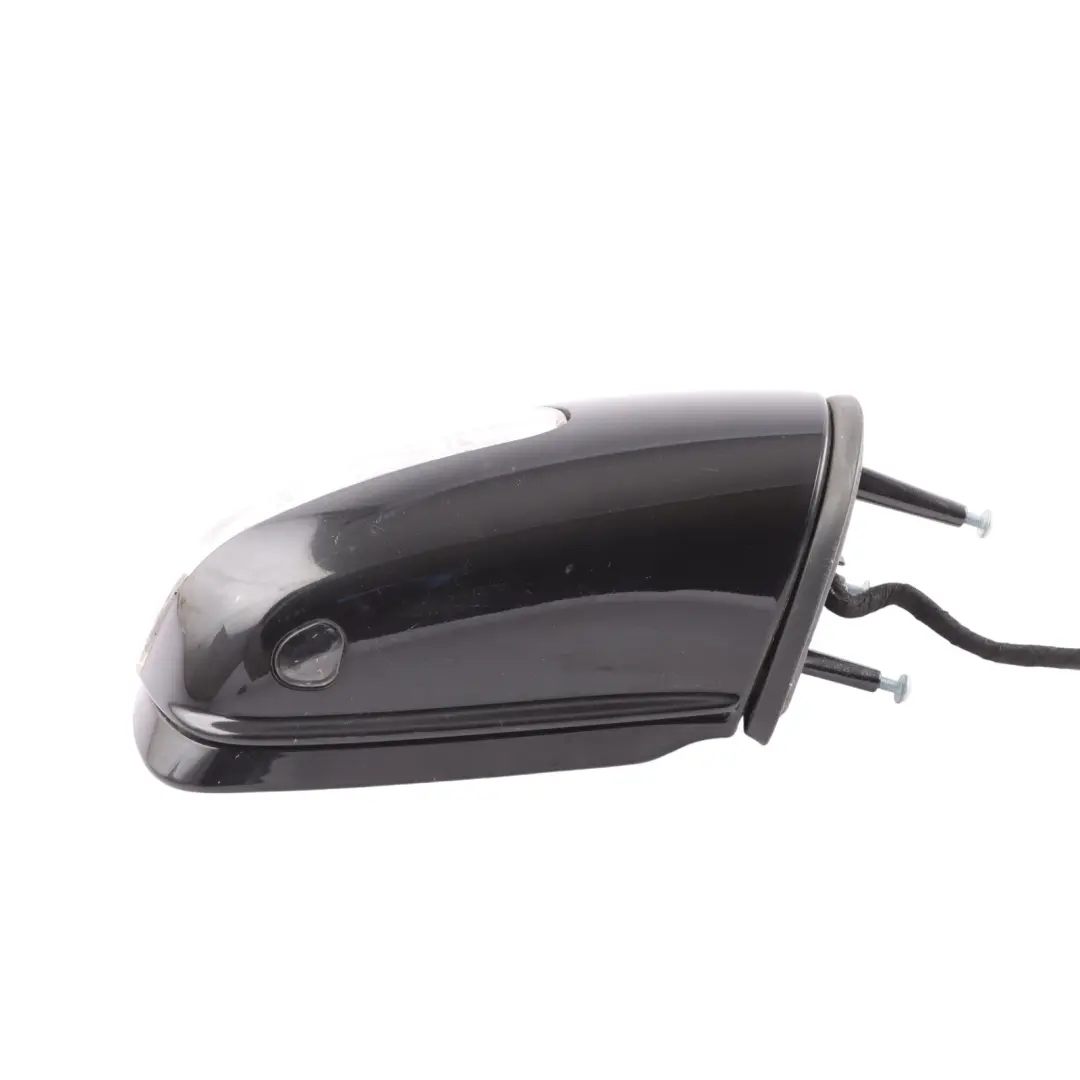Mercedes ML W164 Wing Mirror Right O/S Power Fold Obsidian Black Metallic - 197 - SKU RHD-A1648101693-OB - Part number A1648101693