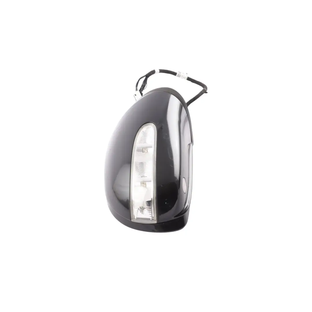 Mercedes ML W164 Wing Mirror Right O/S Power Fold Obsidian Black Metallic - 197 - SKU RHD-A1648101693-OB - Part number A1648101693