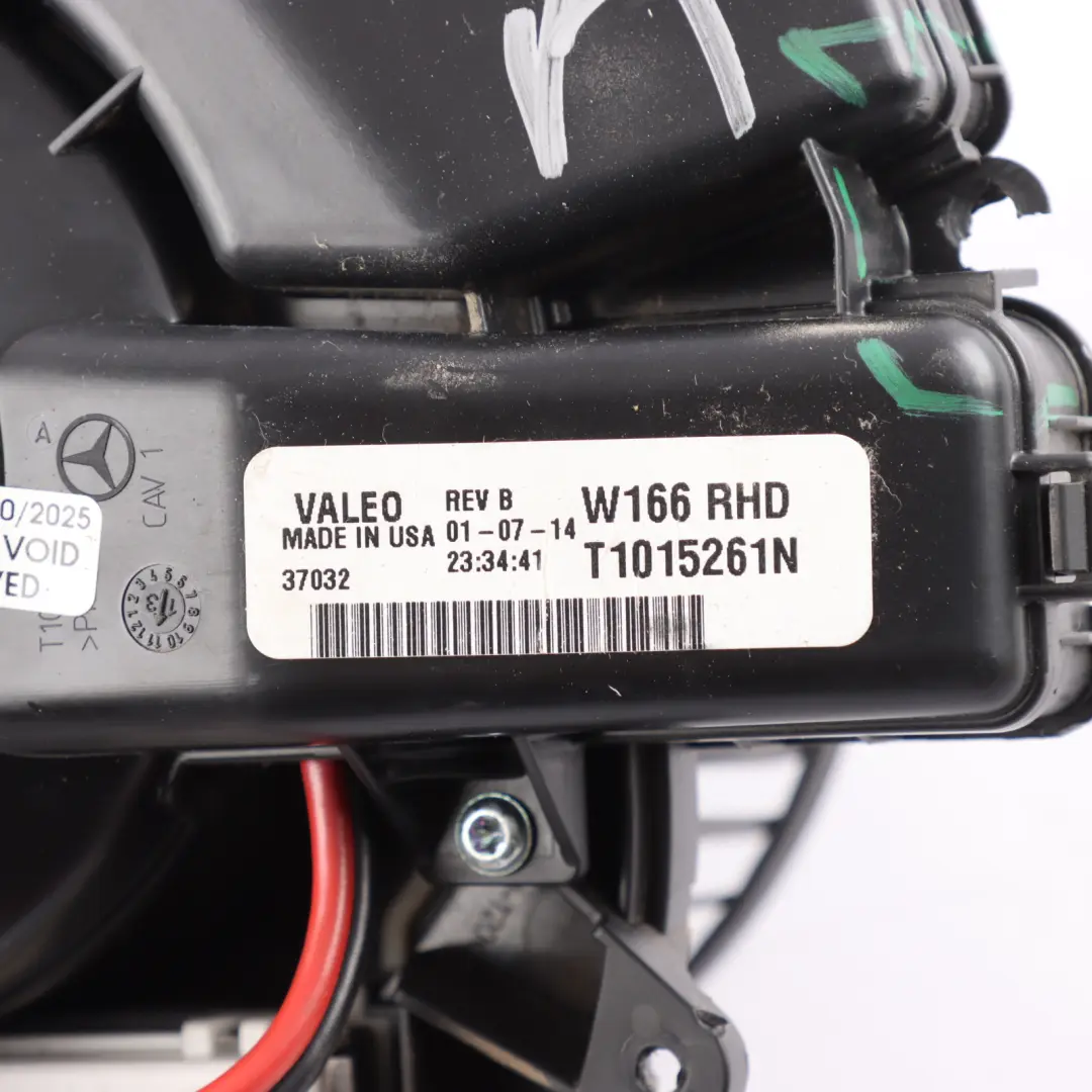 Mercedes ML W166 GL X166 GLE C292 Heater Blower Motor Fan Unit - SKU RHD-A1669066200-2 - Part number A1669066200
