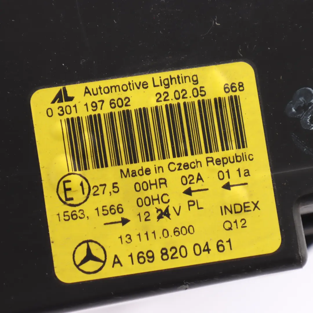 Front Headlight Headlamp Lamp Light Right O/S to Mercedes W169 with Part number A1698200461 Mercedes W169 Front Headlight Headlamp Lamp Light Right O/S - SKU RHD-A1698200461 - Part number A1698200461