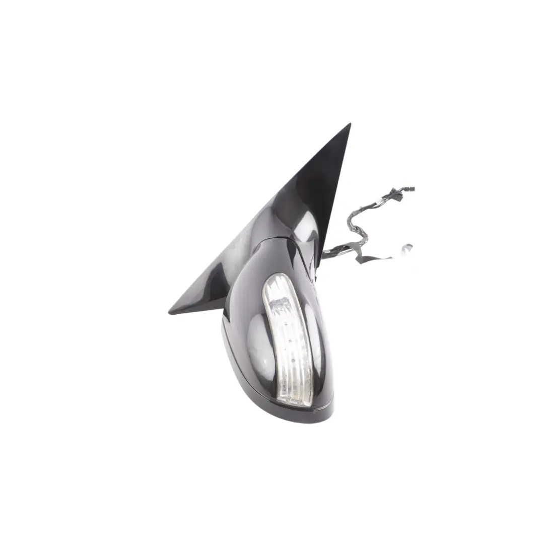 Mercedes SLK R171 Wing Mirror Right O/S Door Power Fold Obsidian Black - 197 - SKU RHD-A1718101676-OB - Part number A1718101676