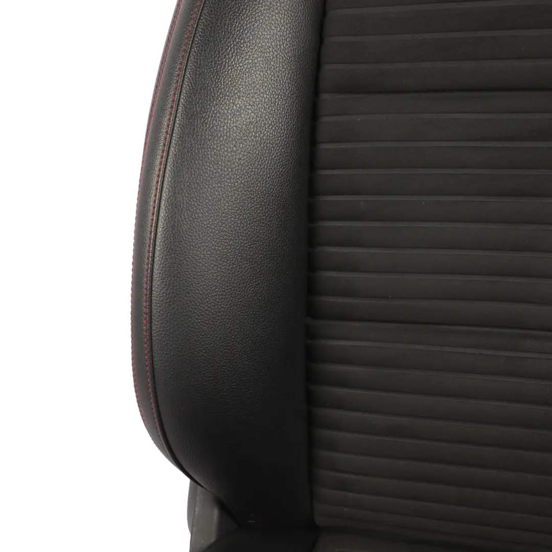 Mercedes W176 Front Seat Sport Heated Fabric Leather Black Red Threads Left N/S - SKU RHD-A1769106407-4 - Part number A1769106407