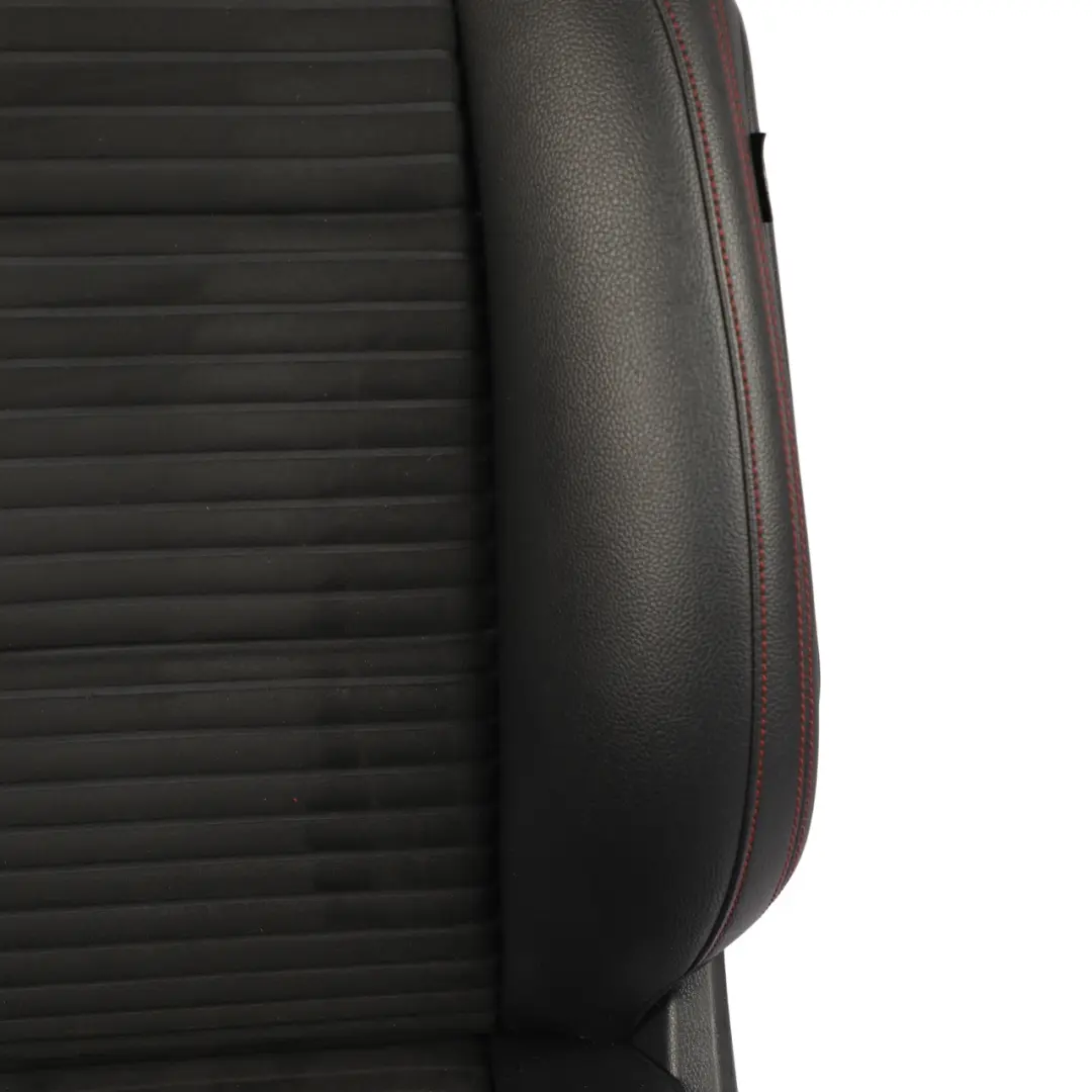 Front Seat Sport Heated Fabric Leather Black Red Threads Left N/S to Mercedes W176 with Part number A1769106407 Mercedes W176 Front Seat Sport Heated Fabric Leather Black Red Threads Left N/S - SKU RHD-A1769106407-4 - Part number A1769106407