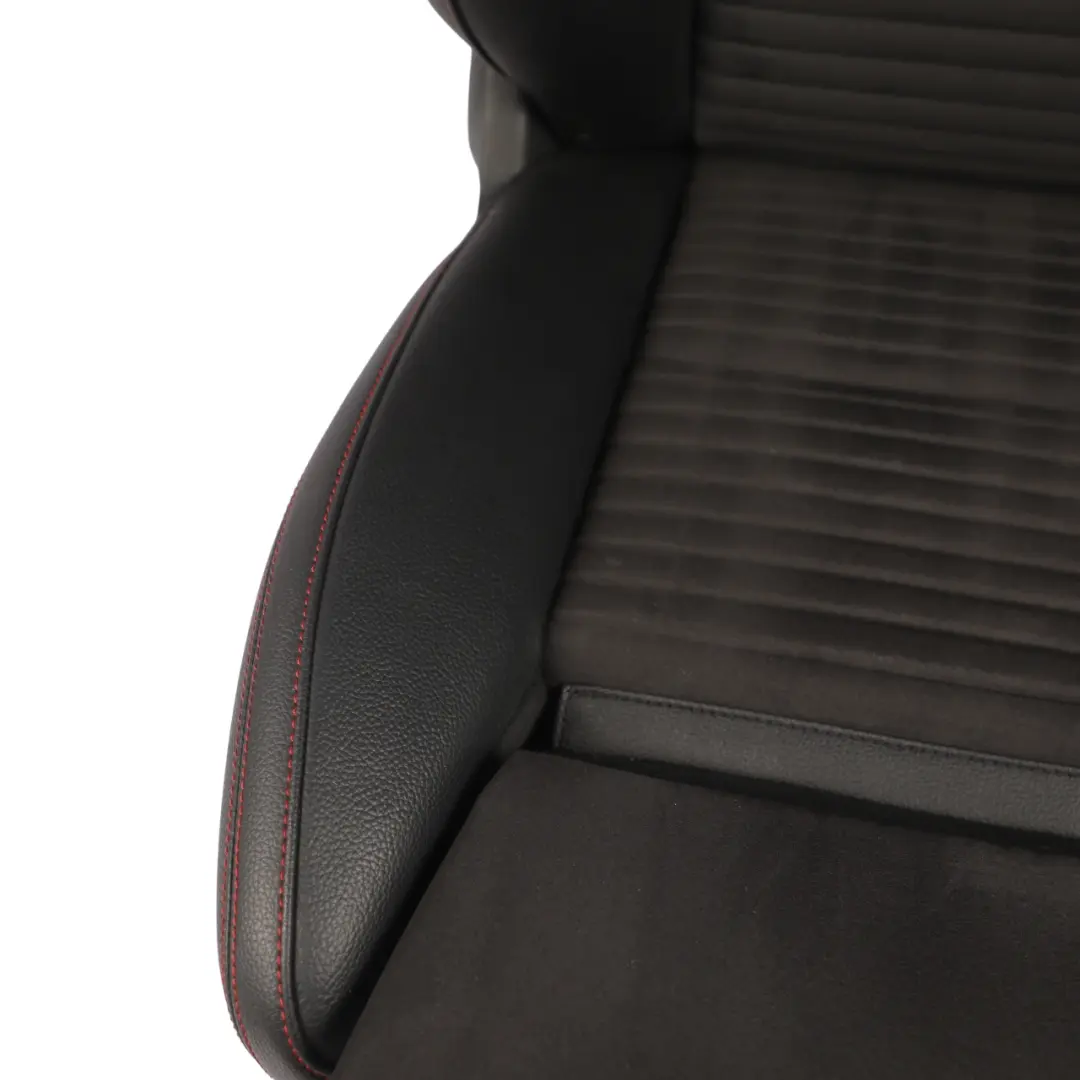 Mercedes W176 Front Seat Sport Heated Fabric Leather Black Red Threads Left N/S - SKU RHD-A1769106407-4 - Part number A1769106407