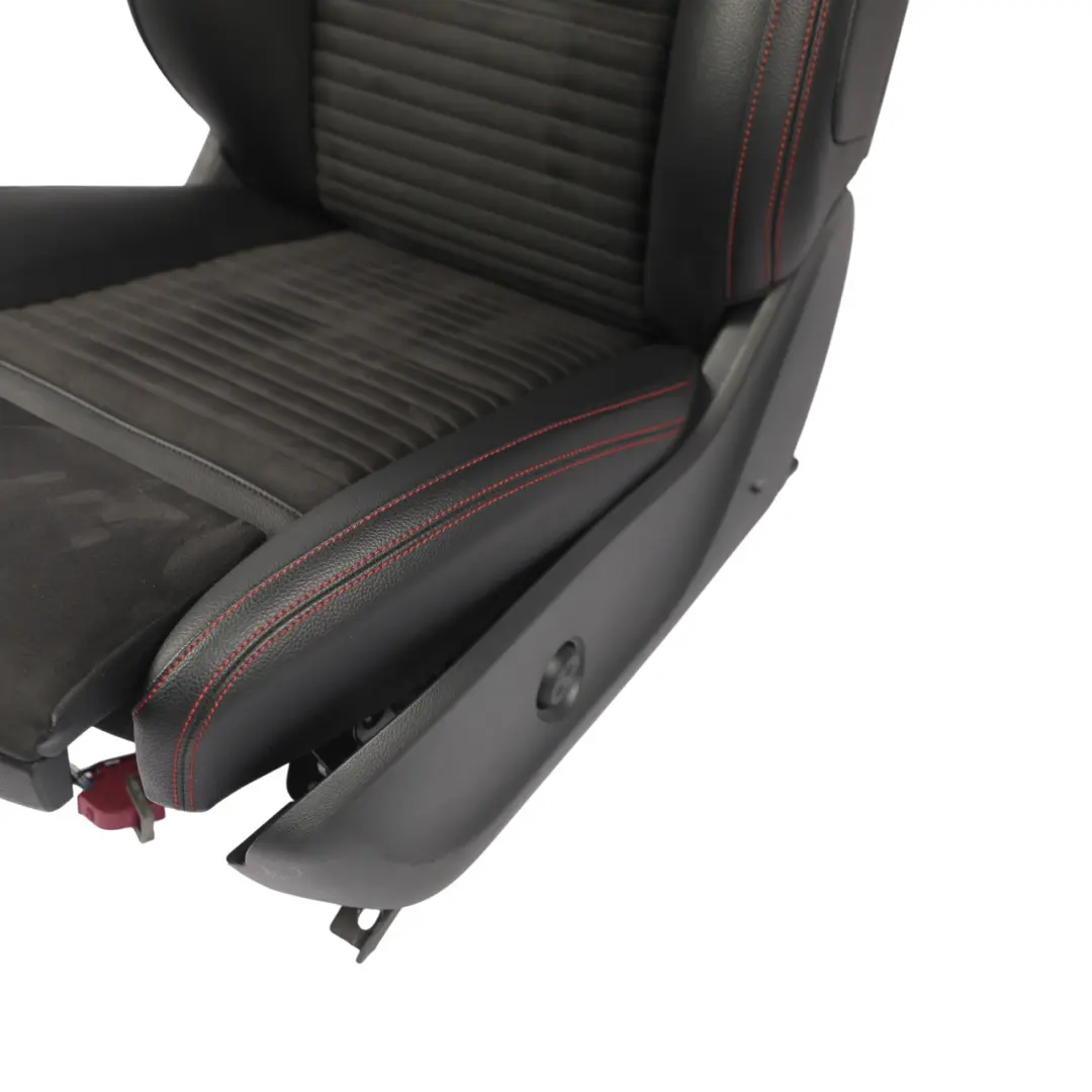 Mercedes W176 Front Seat Sport Heated Fabric Leather Black Red Threads Left N/S - SKU RHD-A1769106407-4 - Part number A1769106407